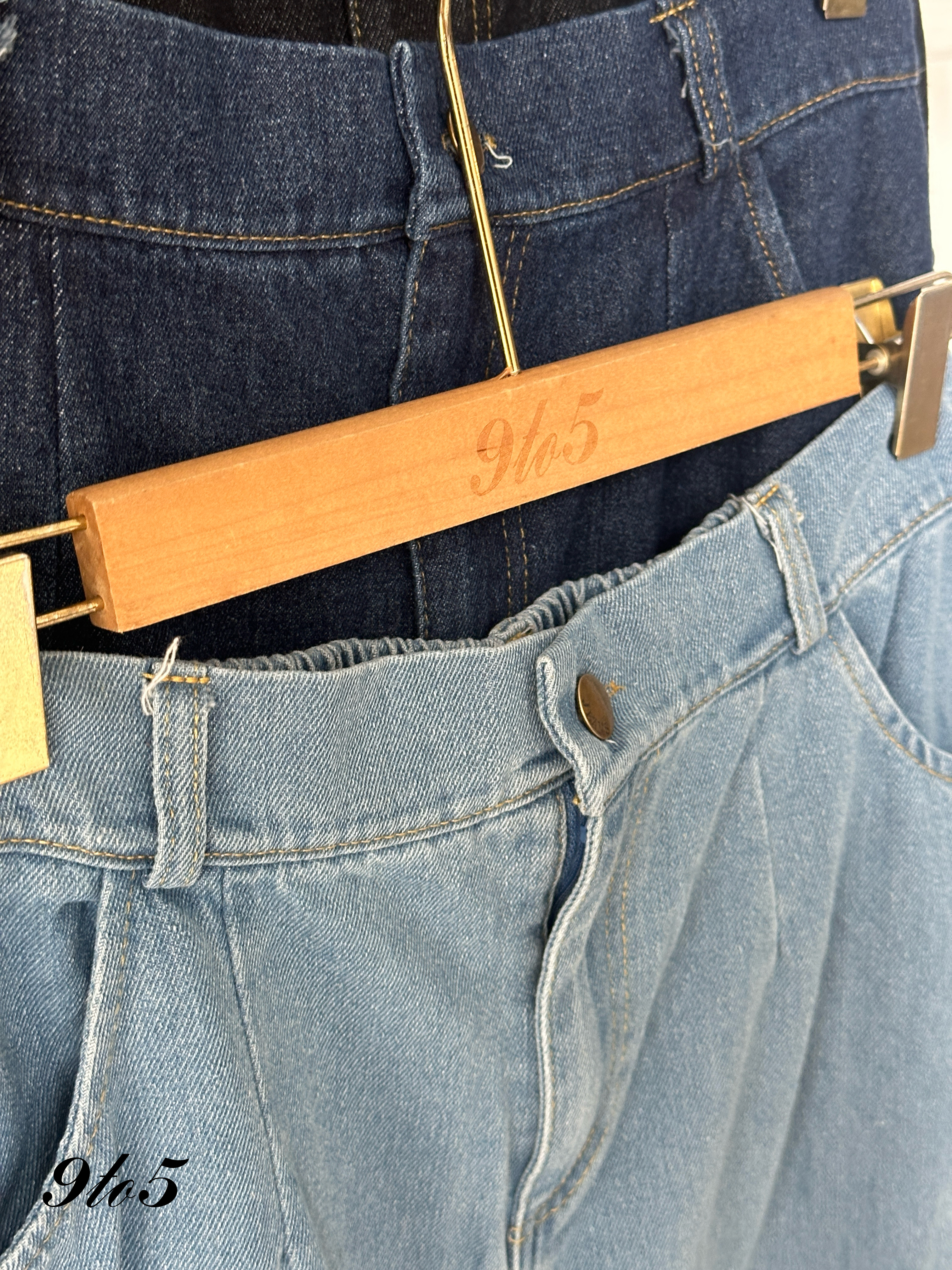 S1843 A Line Denim Skirt - 3 Colors 