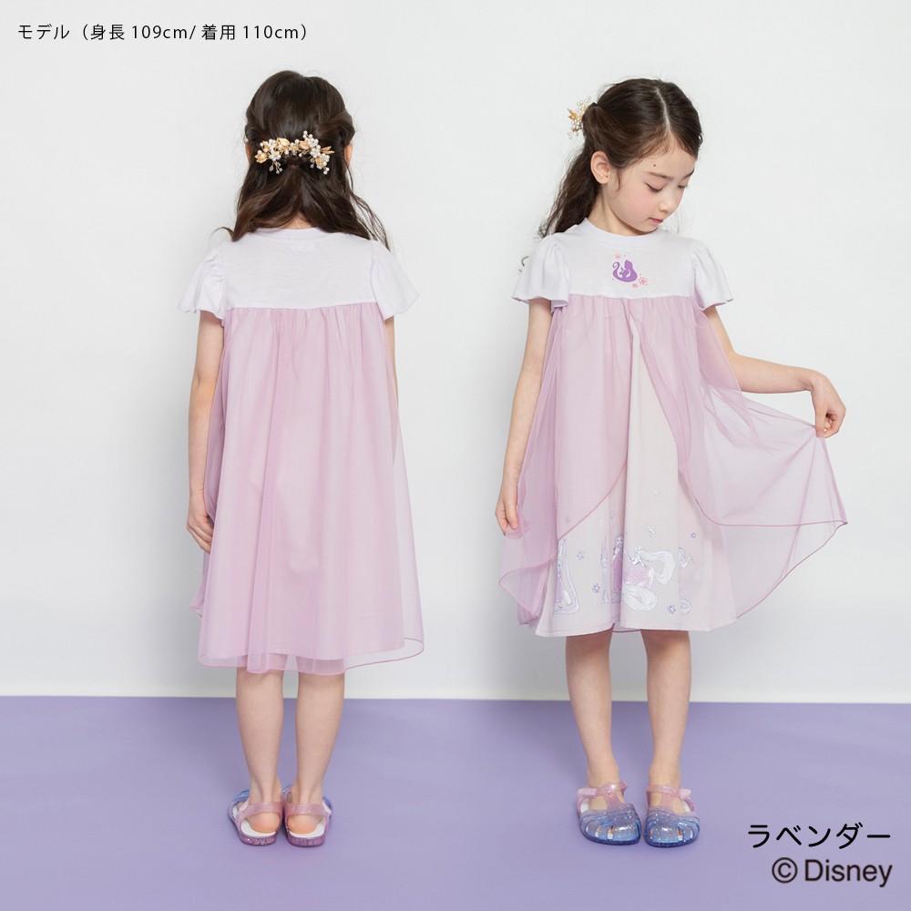 🆕【⭐訂購⭐】🌀 🇯🇵 日本直送 #Rapunzel / #Frozen 荷葉邊袖 層疊飄逸薄紗 連身裙［2款選］🌀 [ELDA-0187][260520]