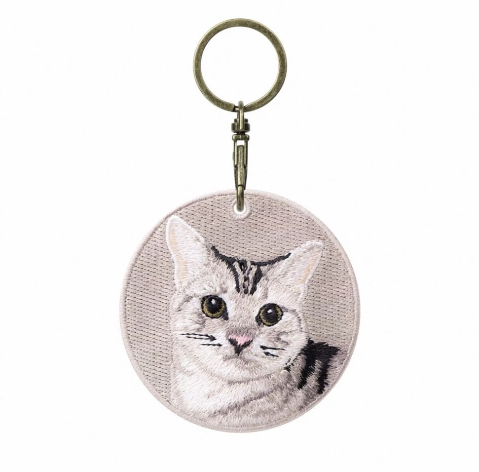 【貓類🐈】雙面刺繡吊飾