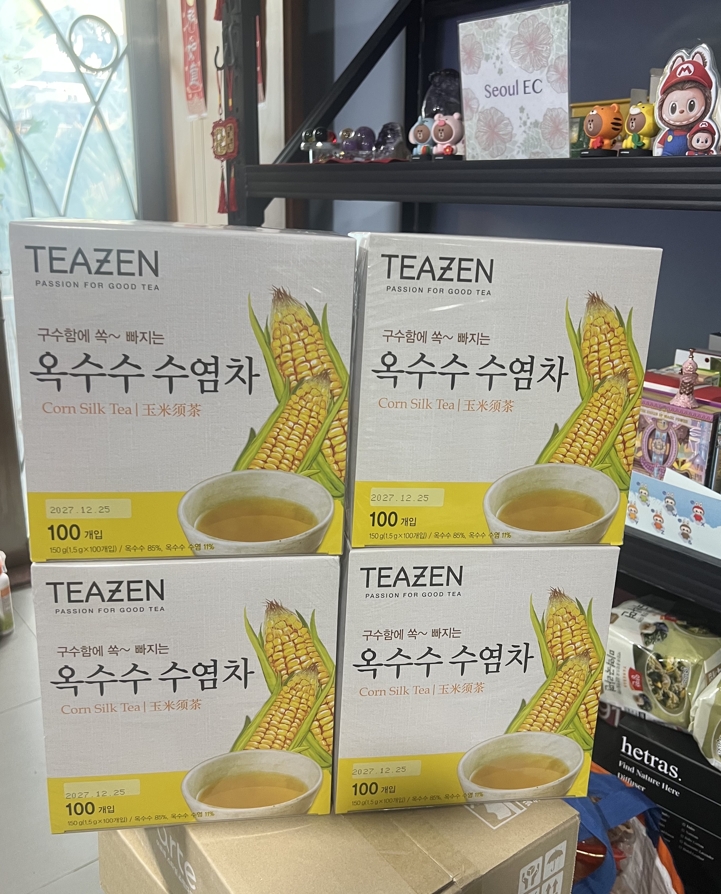 💟現貨💟🇰🇷韓國TEAZEN 粟米鬚茶🌽100包(勁量裝) (如售完再訂約10-14個工作天到港)