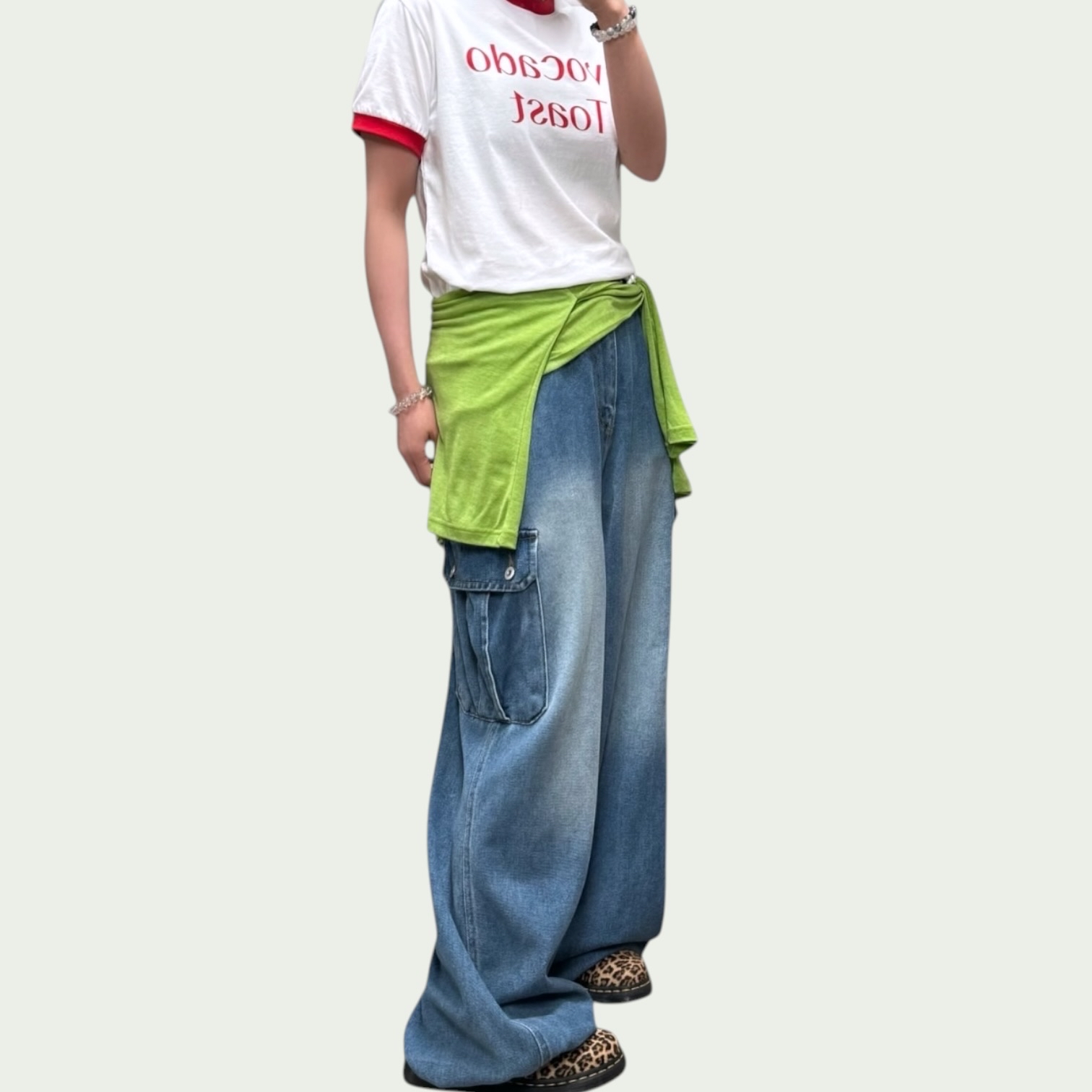 221057 側袋牛仔褲