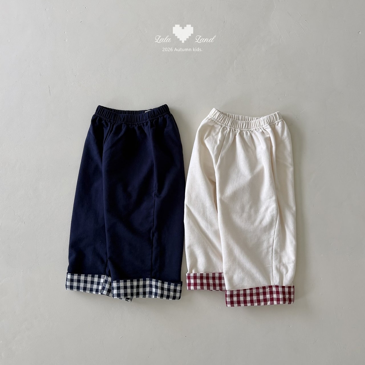 Lalaland | Plaid Contrast Pants
