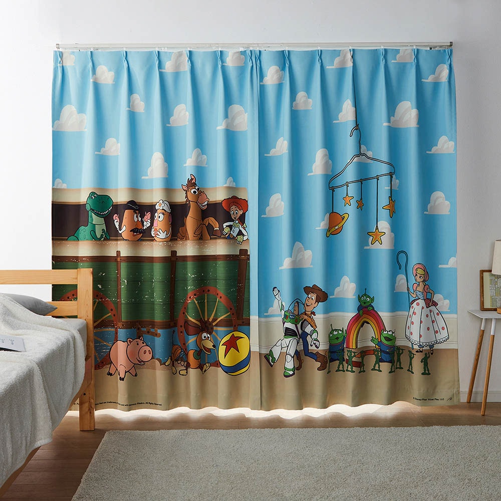 🆕【⭐訂購⭐】 🇯🇵日本直送🌀 #ToyStory  遮光隔熱 #窗簾  (2枚組) 🌀 [ELFD-0203] [260727]