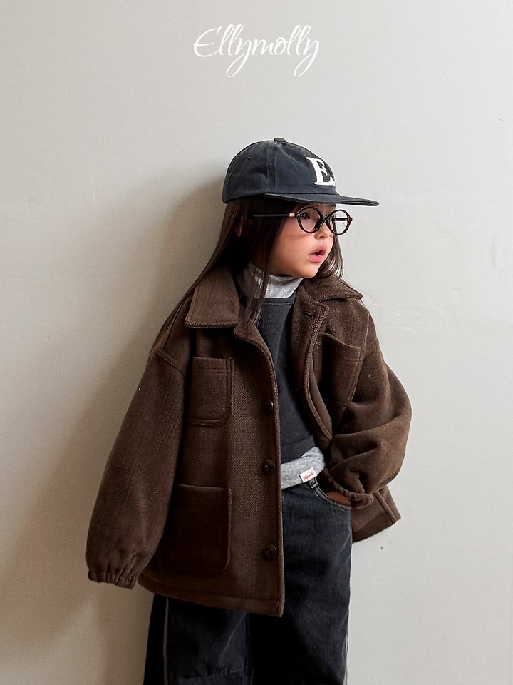 Ellymolly | Fluffy Wool Coat