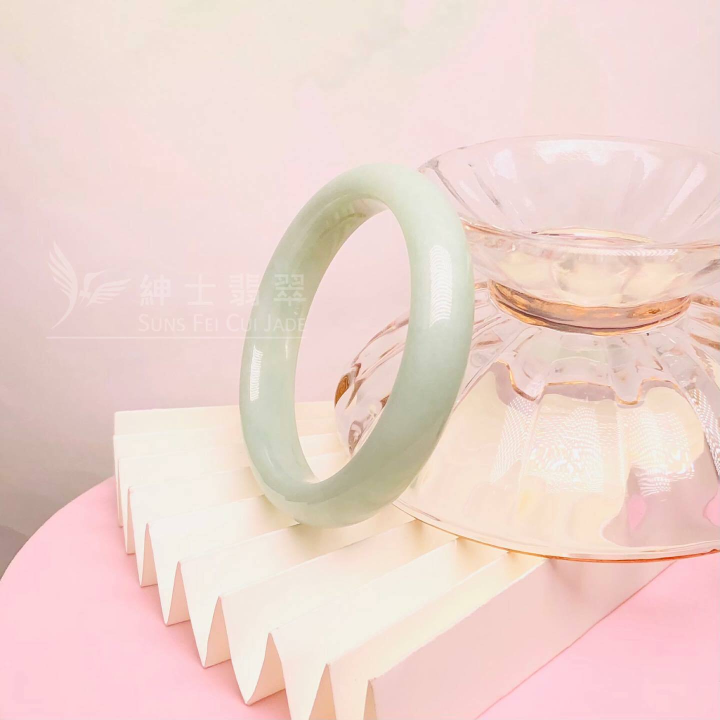 擺三橋晴水色福鐲 53.7mm