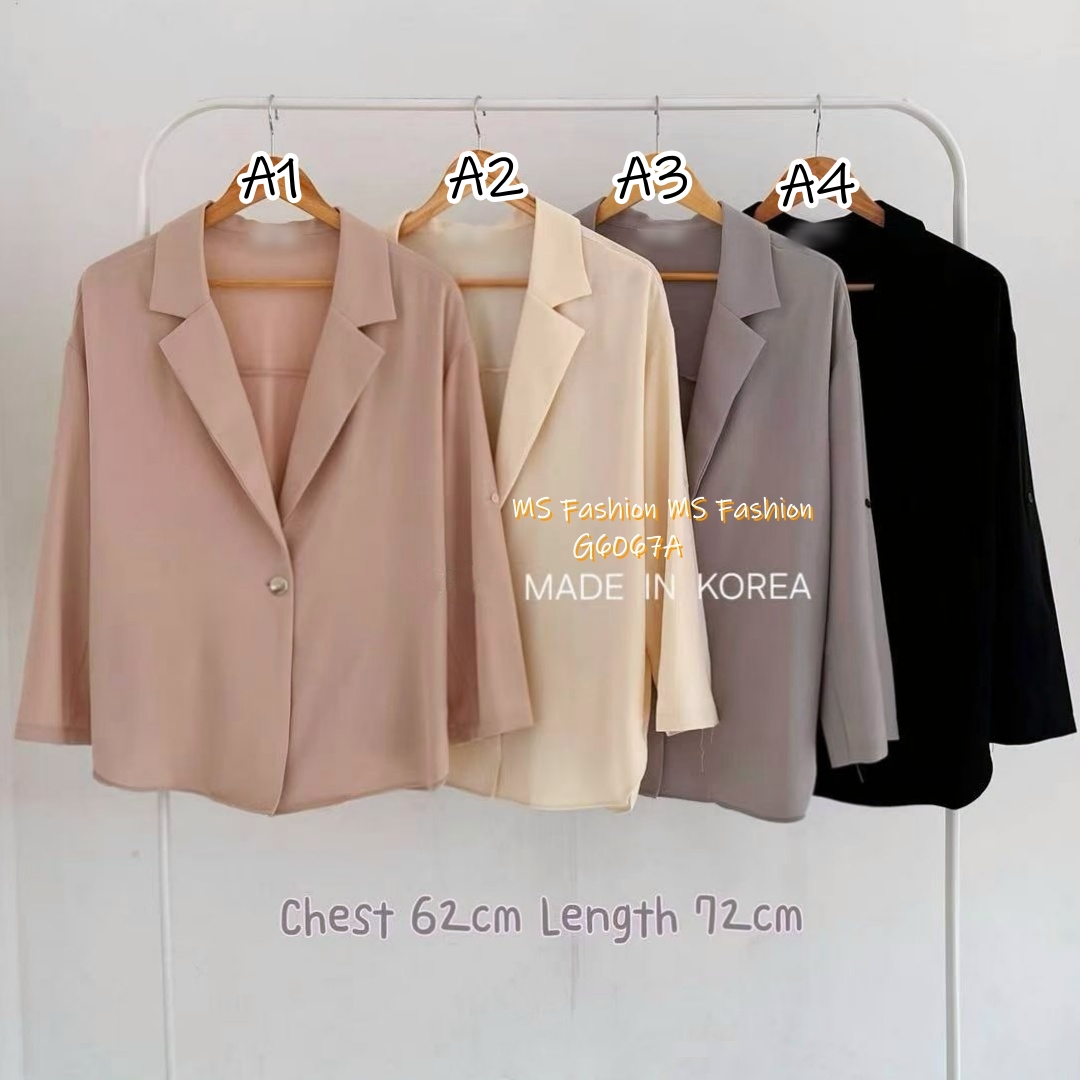 G6067 韓國🇰🇷高質靚料薄外套