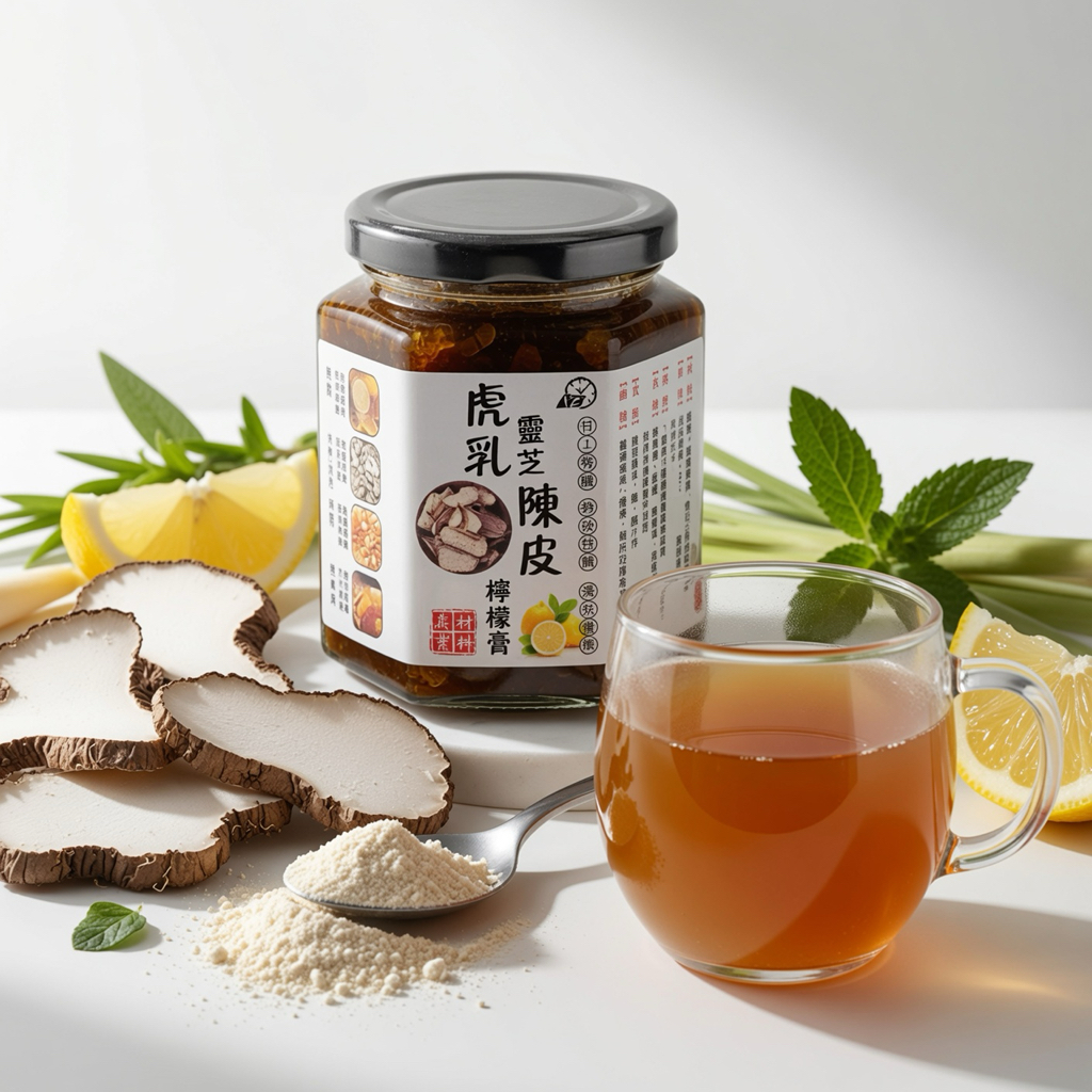 【虎乳靈芝陳皮檸檬膏】 