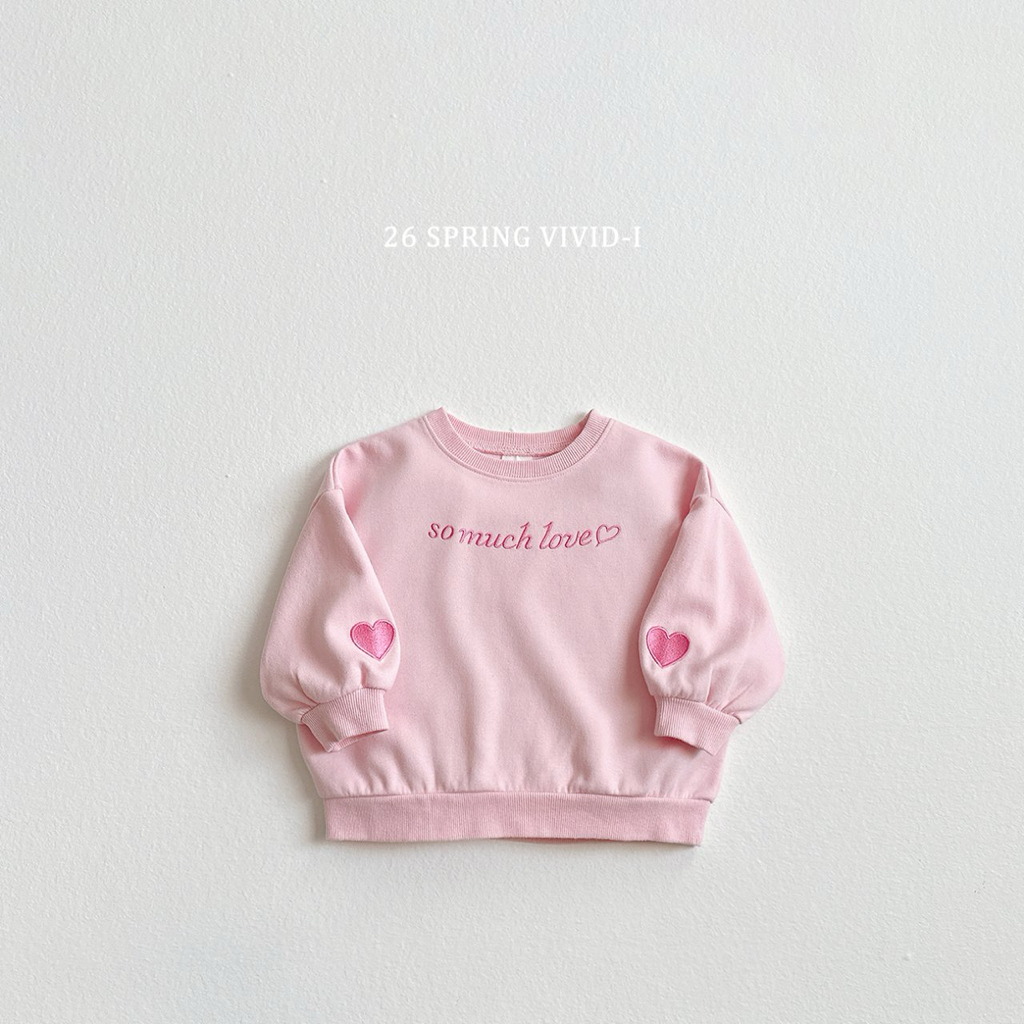 🌸預訂 韓國直送🌸🇰🇷VIVIDI三色so much love印花寬鬆衛衣