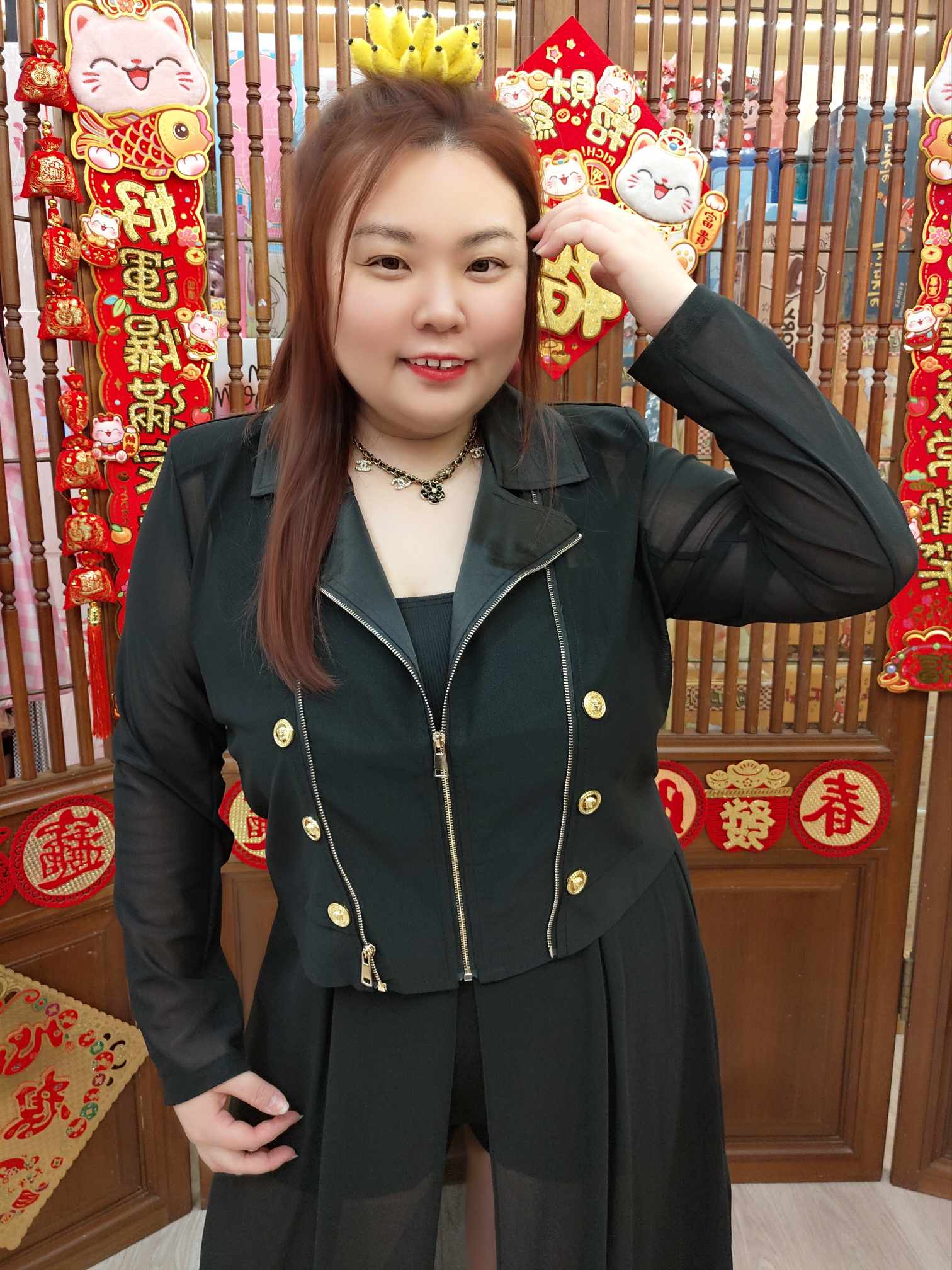 NBB09 TW#5196 双排扣拉链外套