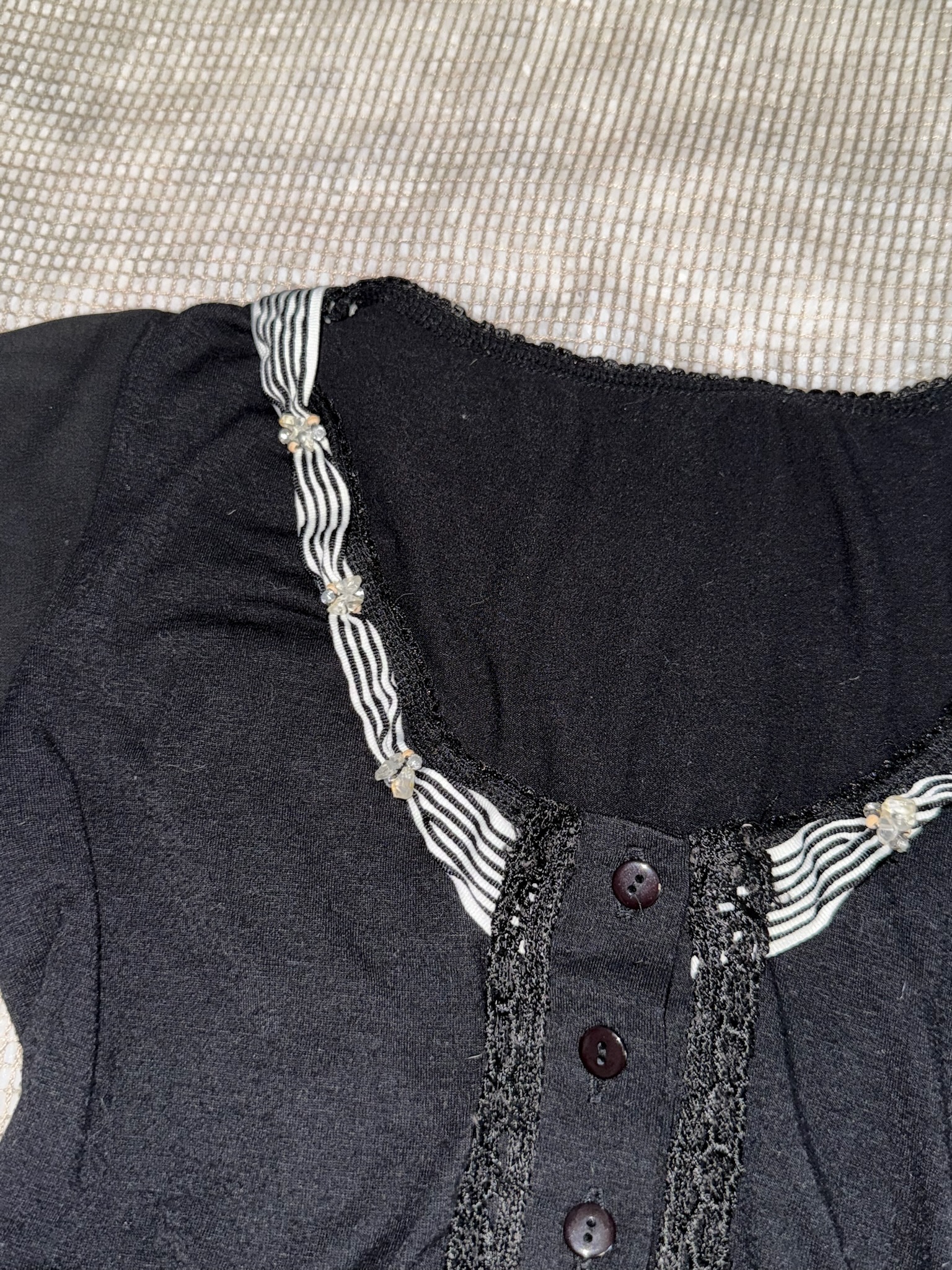 Gothic Coquette Aesthetic Jirai Kei Blouse