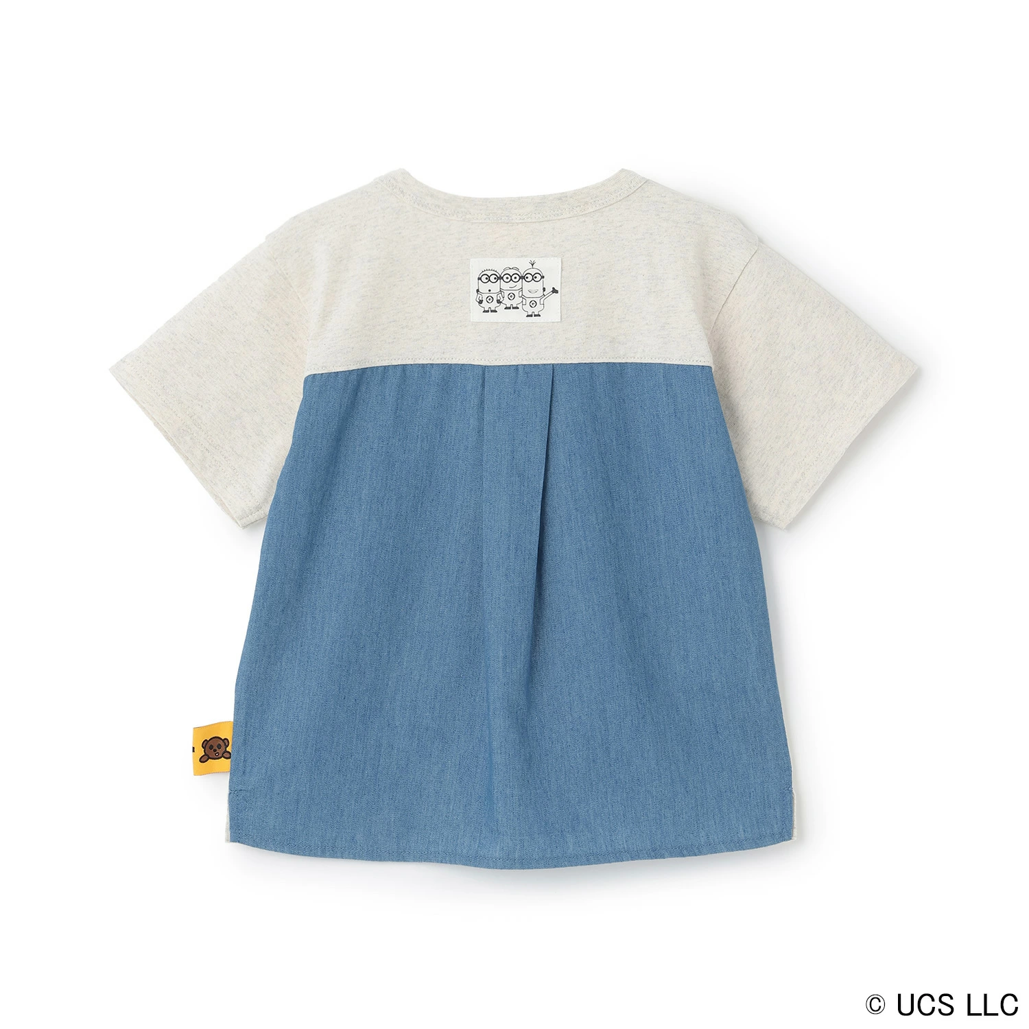 🆕【⭐訂購⭐】🌀🇯🇵 日本直送🌀#Minions 刺繡 布料拼接 短袖Tee [3款選] 🌀 [ELFA-0128]