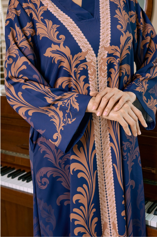 EGYPTIAN - TERATAI in Mystical Blue Brown