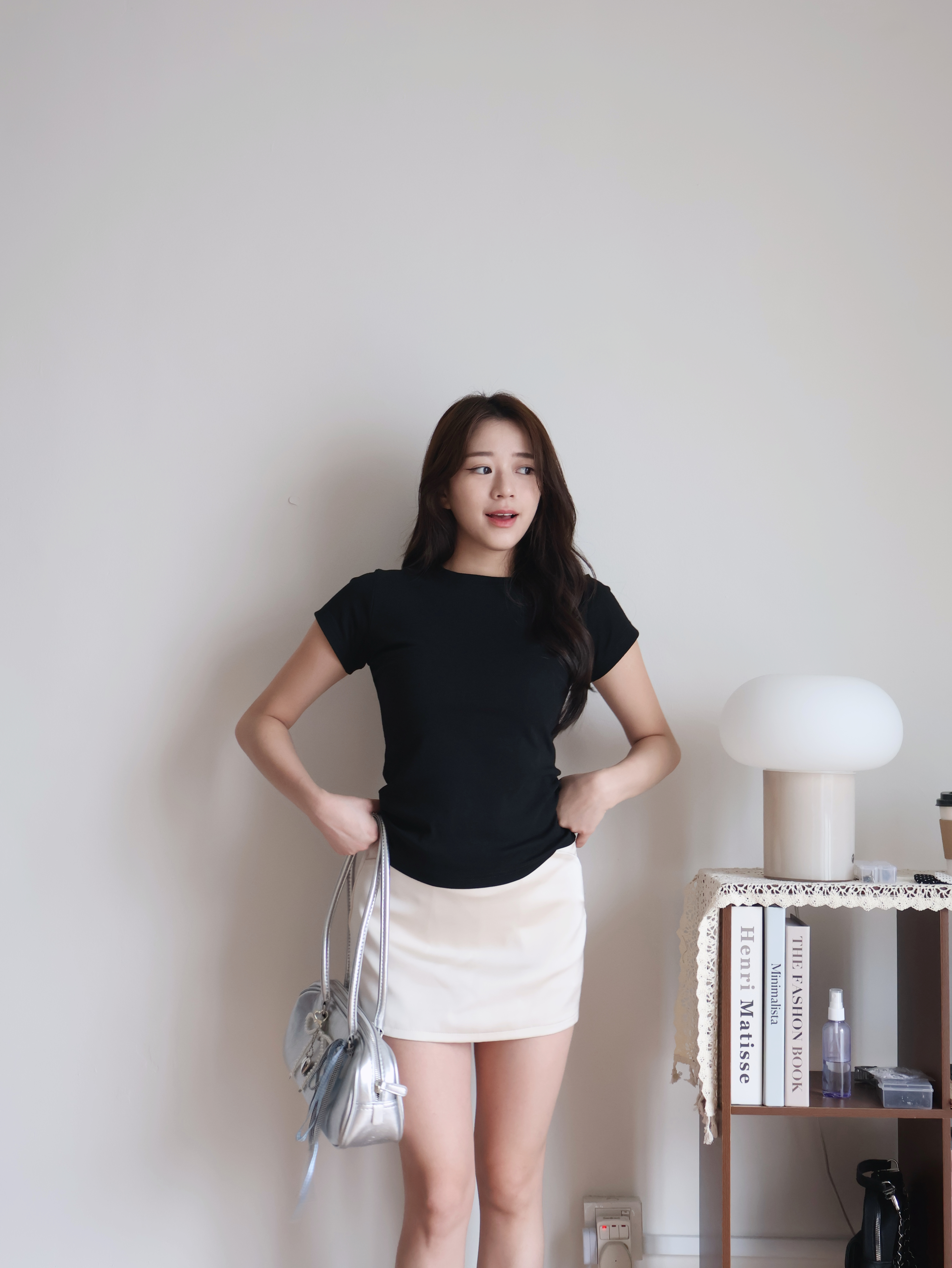 Hailey Cotton Tee | Black