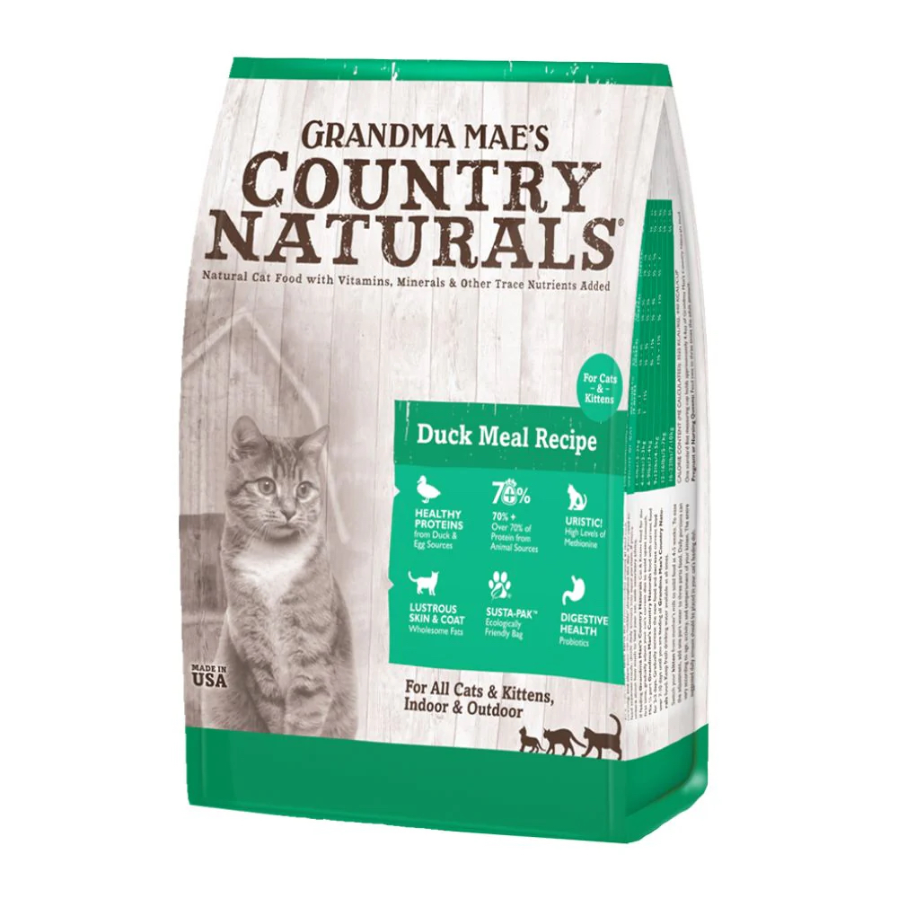 Country Naturals 鴨肉亮毛護膚配方 貓糧 12Lbs
