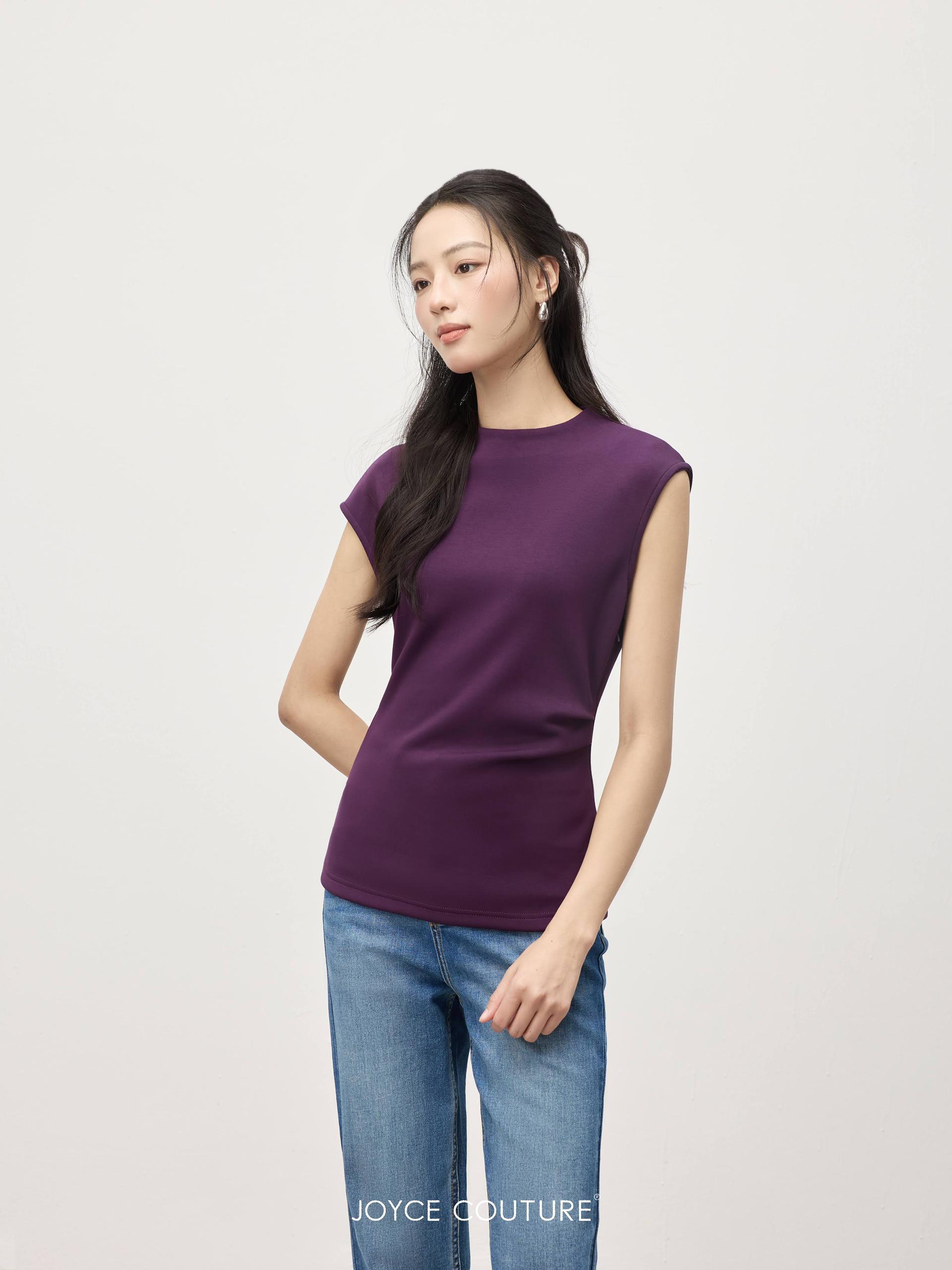 无袖不对称上衣 T0070