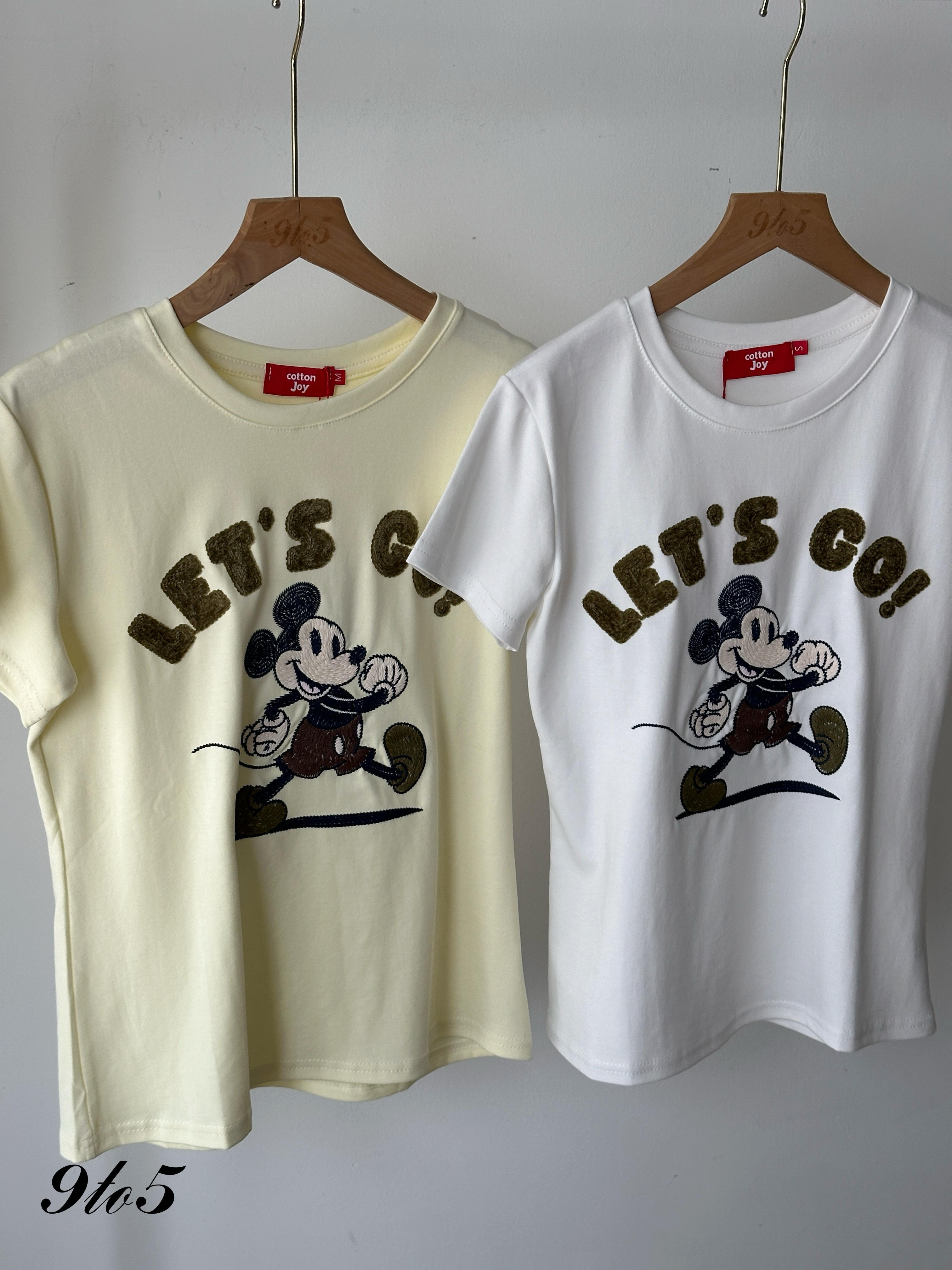 T4234 Embroidery Mickey Tee