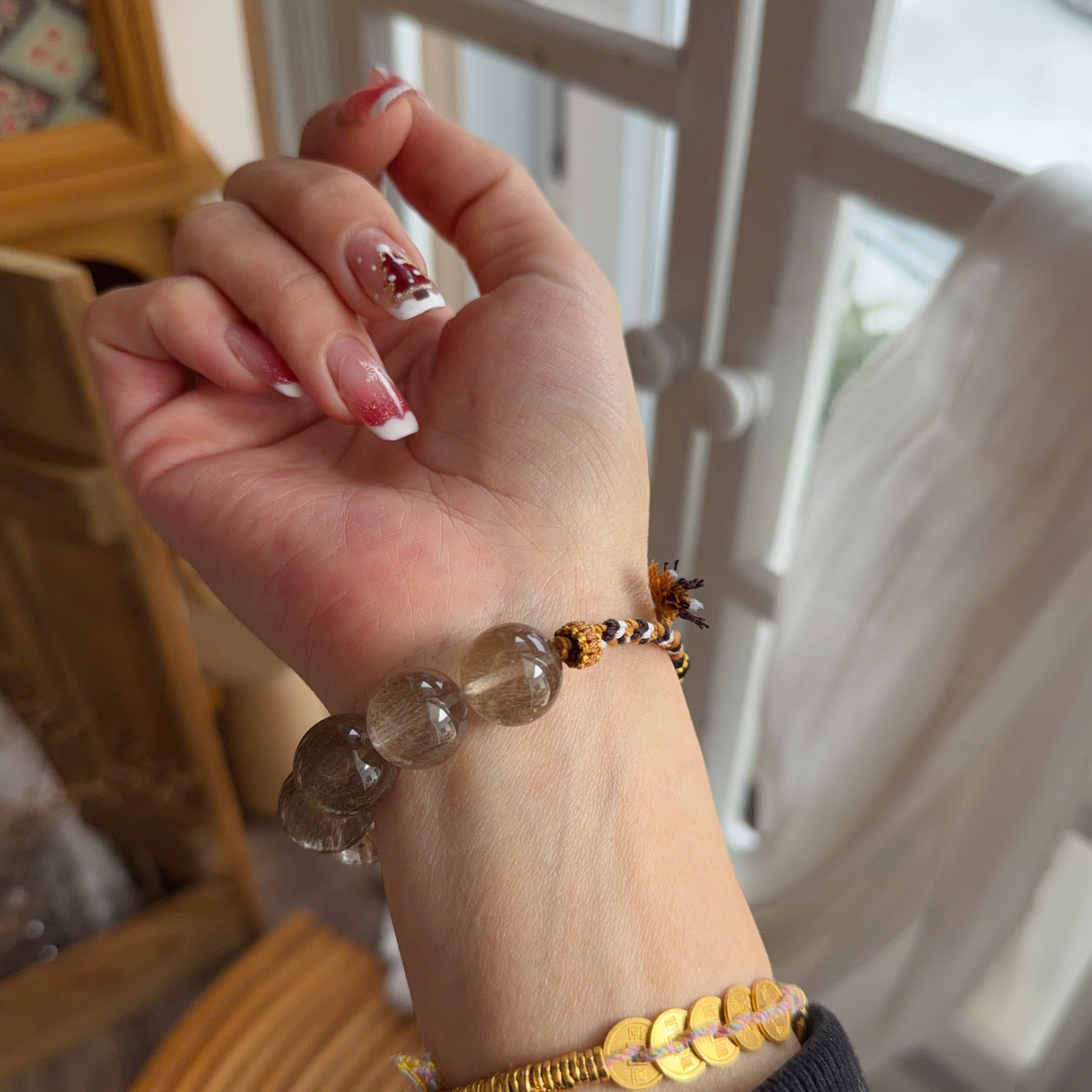 魔鬼銀髮襯手繩