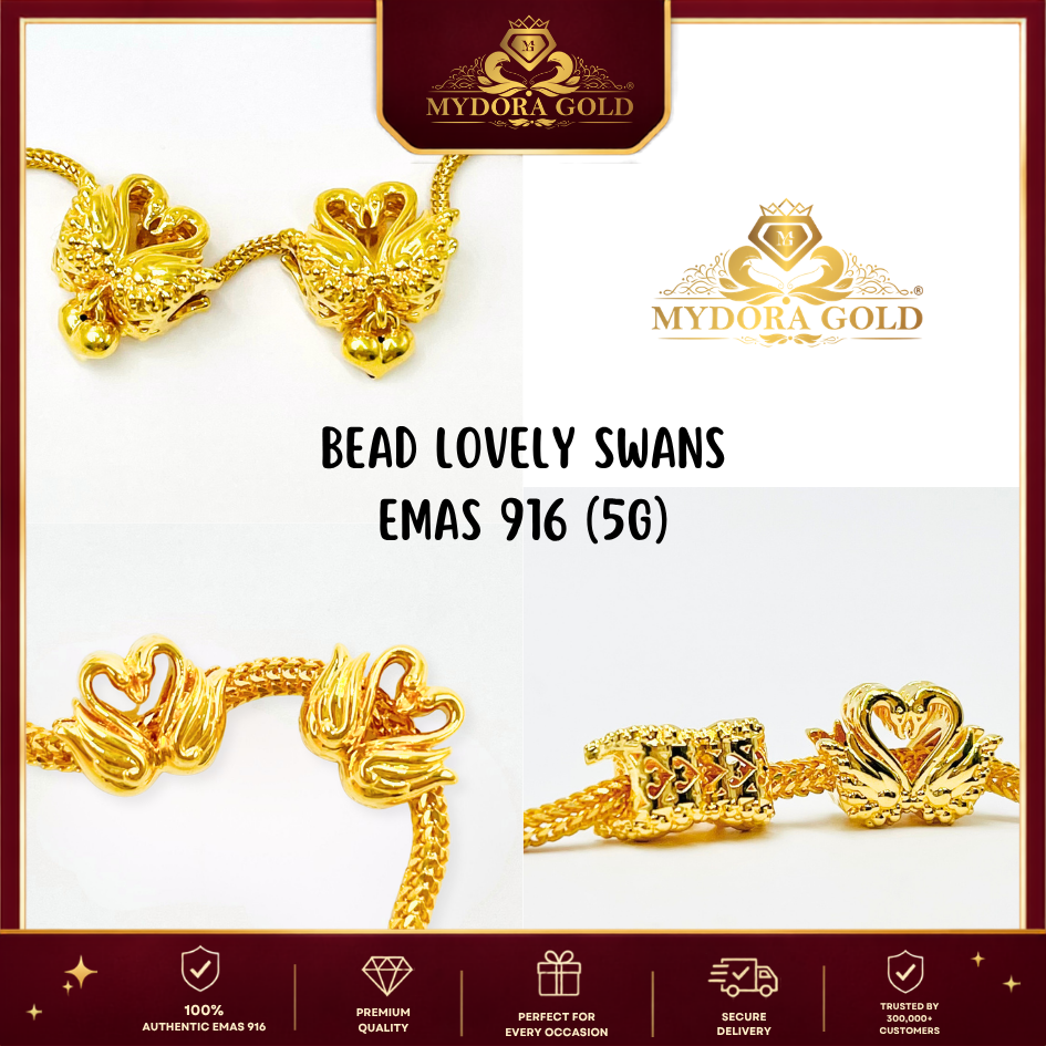 MYDORA Bead Lovely Swans (5G) l EMAS 916/22K