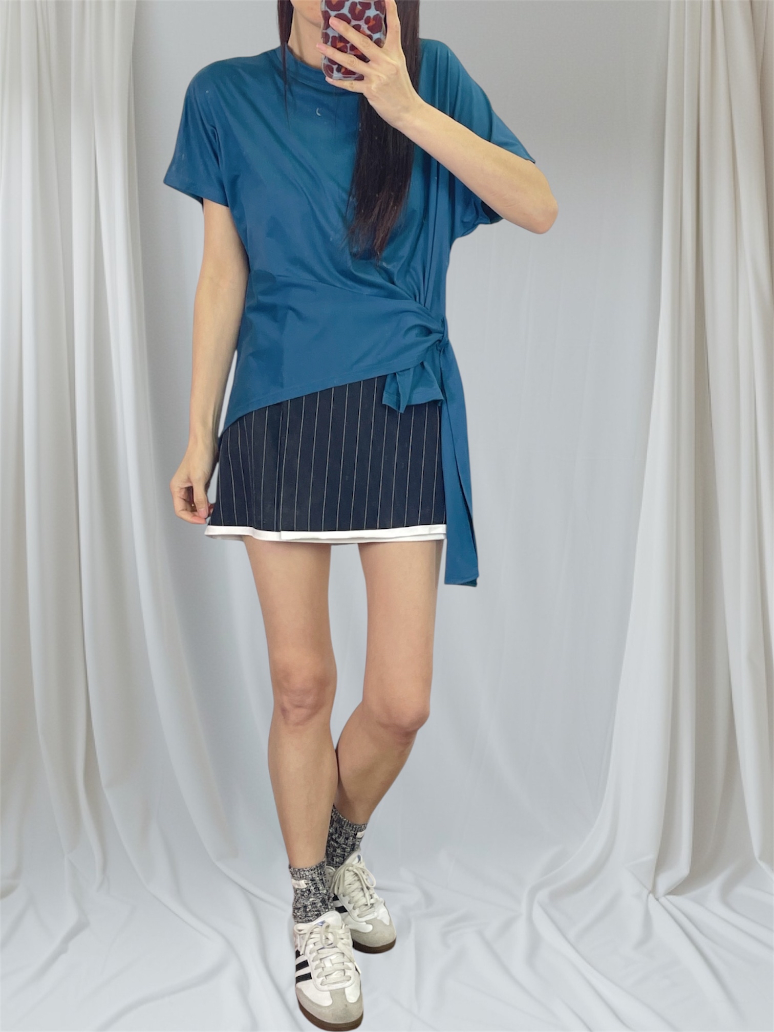 K5552 棉料衫腳穿帶短袖top