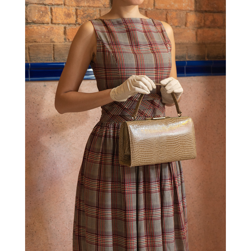 (Ready-Made) Summer in Woodland - 1950s Inspired Checkered Summer Dress - Vest (FM176)