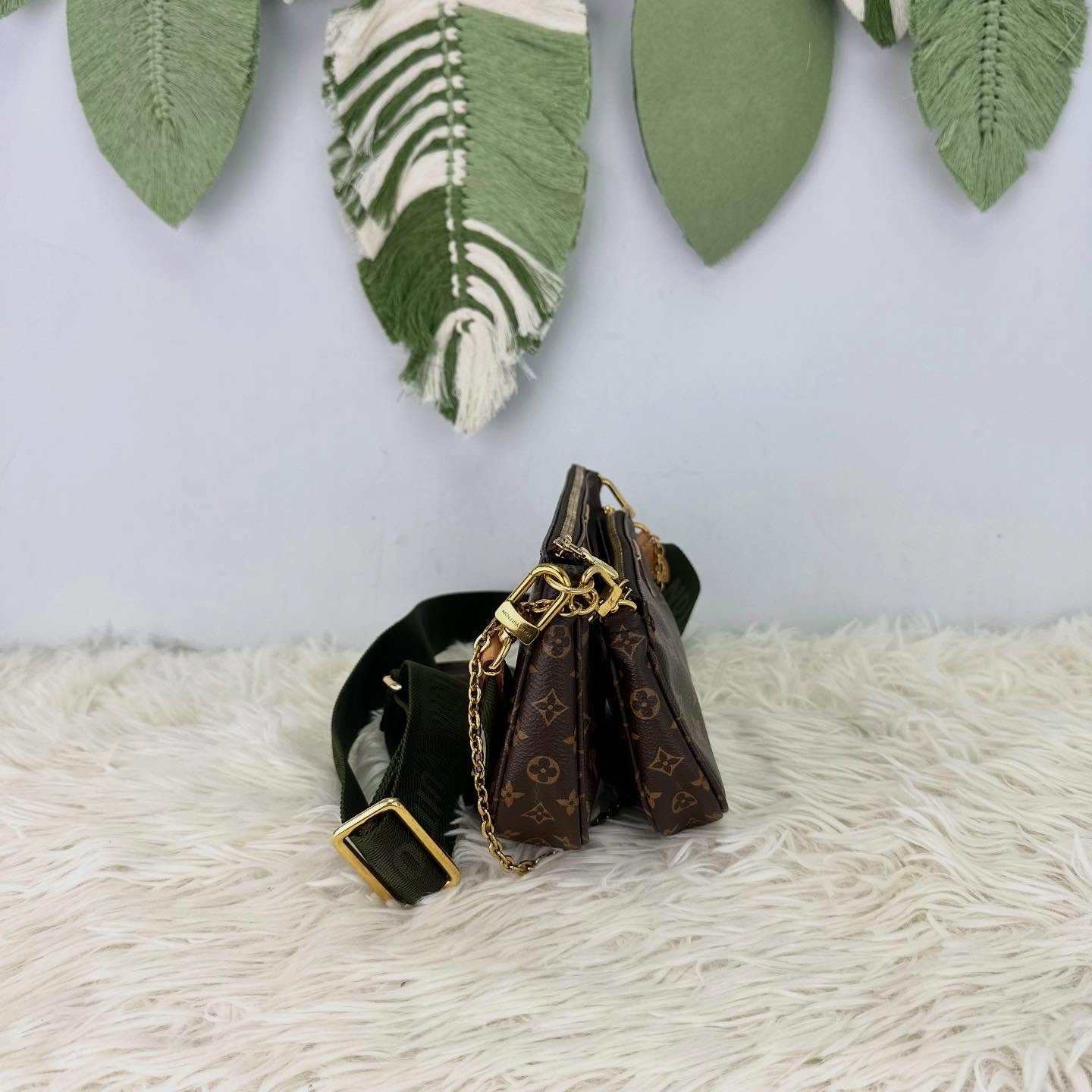 LV 🤍PRE OWNED 5 in 1 Multi Pochette 晶片款 單肩斜肩包💚