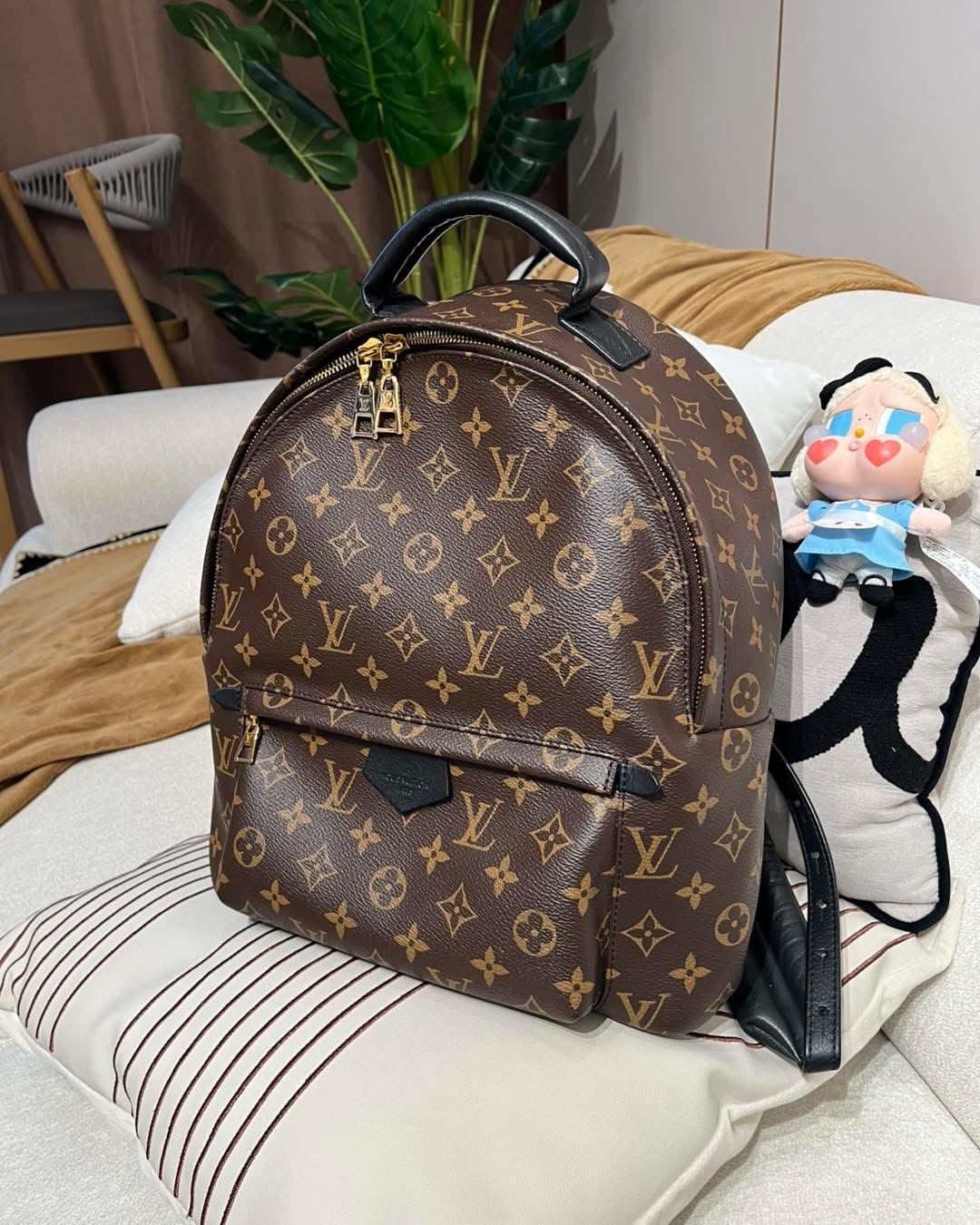 Lv backpack palm springs mm 100%Authentic ,98%new✅dust bag ✨  專門店售價 $ 22,900