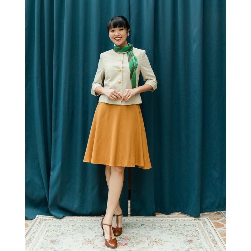 Vintage Japanese Plidoul Tokyo Style Spring/Summer Blazer with Golden Buttons(MT1606-32)