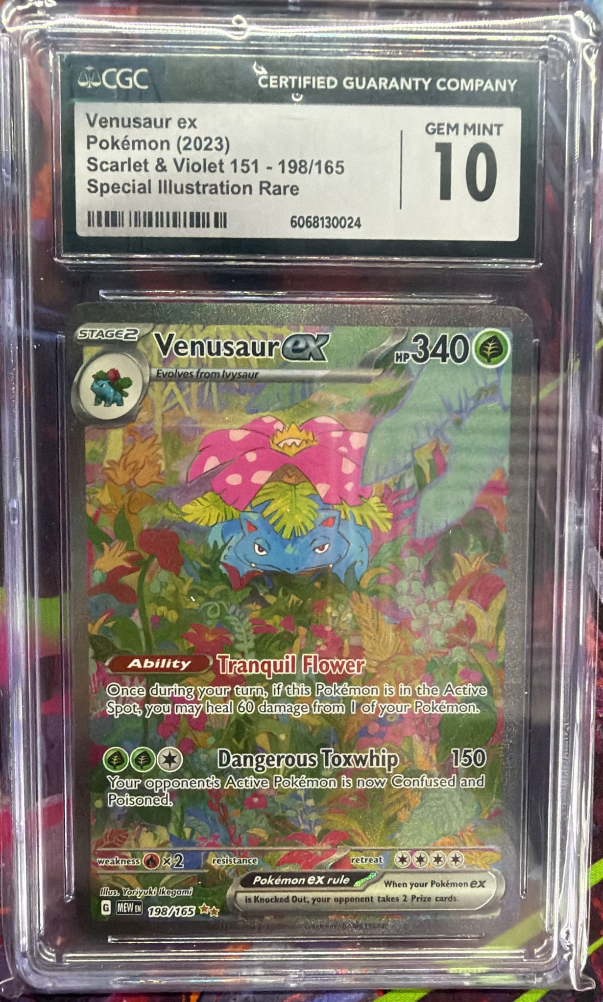 CGC 10 Venusaur ex 198/165