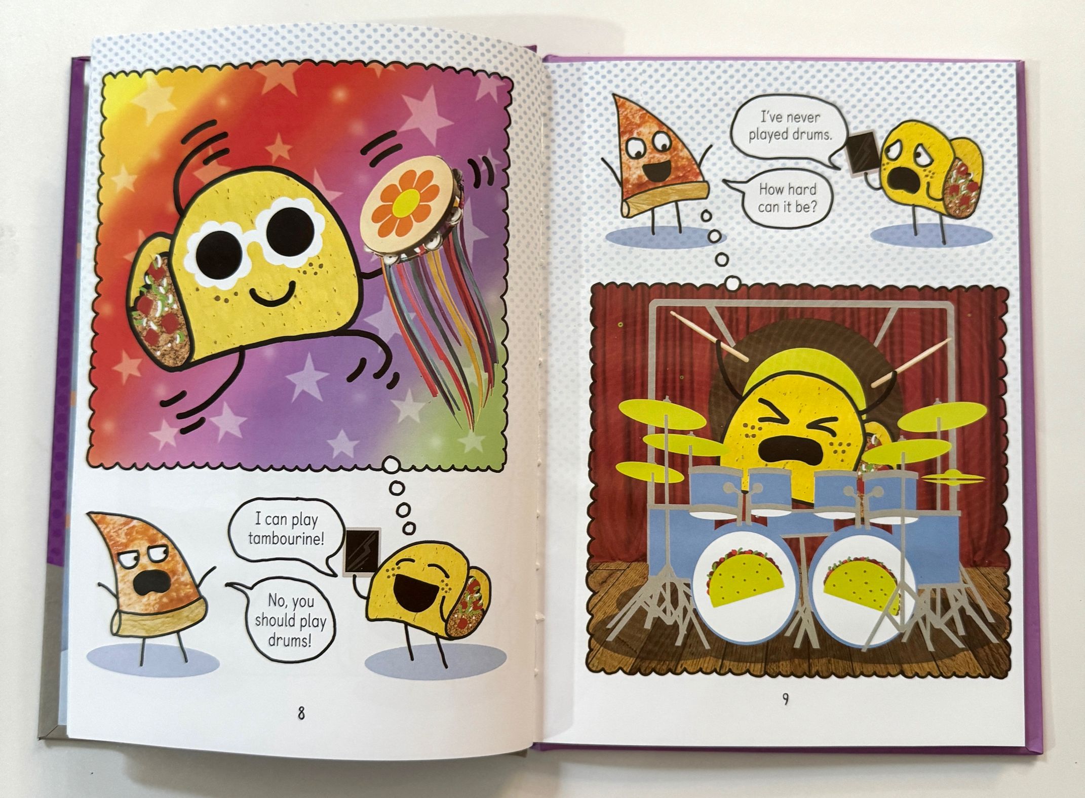 Pizza and Taco 10 books hardcover 披薩餅與玉米片  全彩漫畫系列 10本  B427	