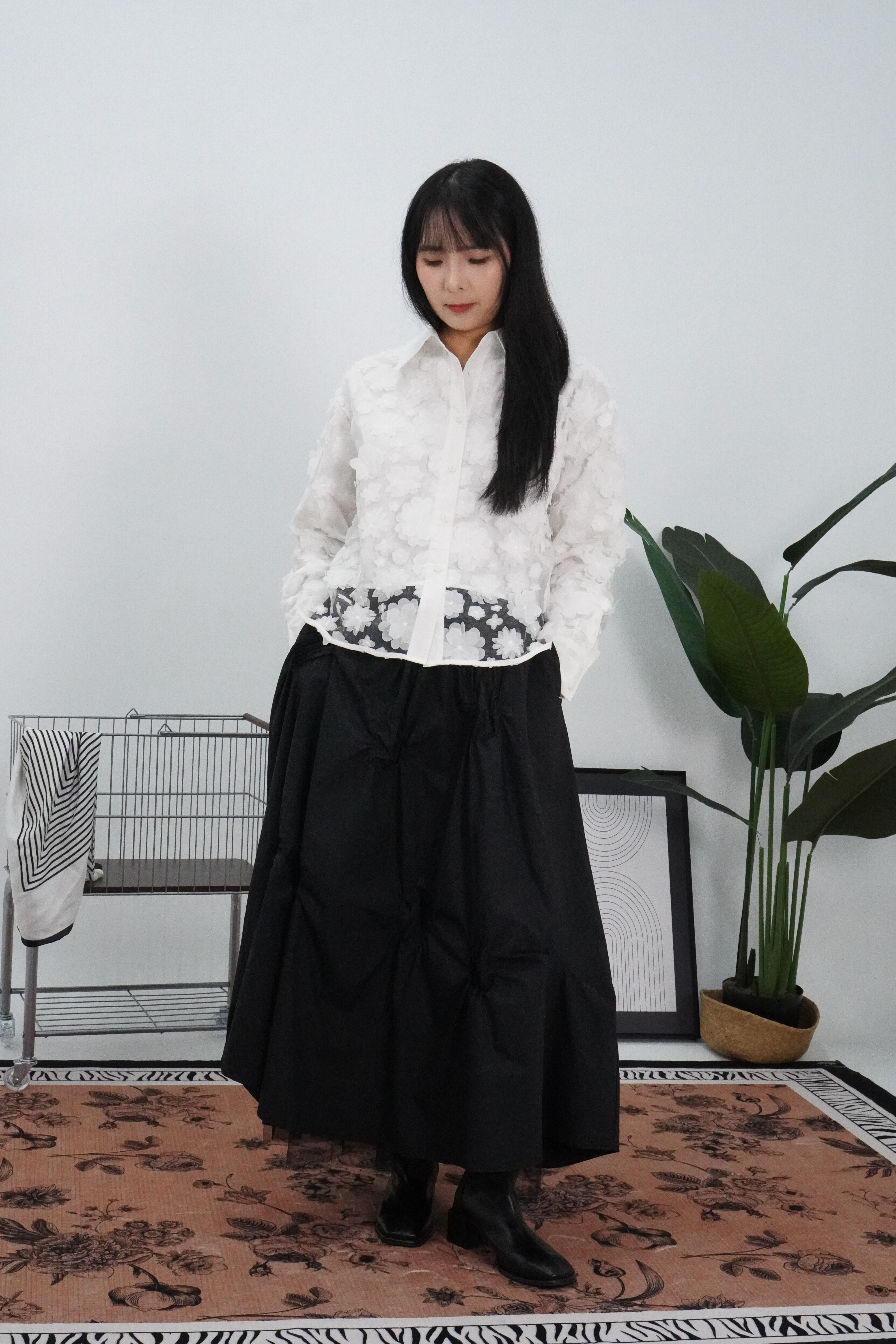 【设计师款】繁花似锦长袖上衣