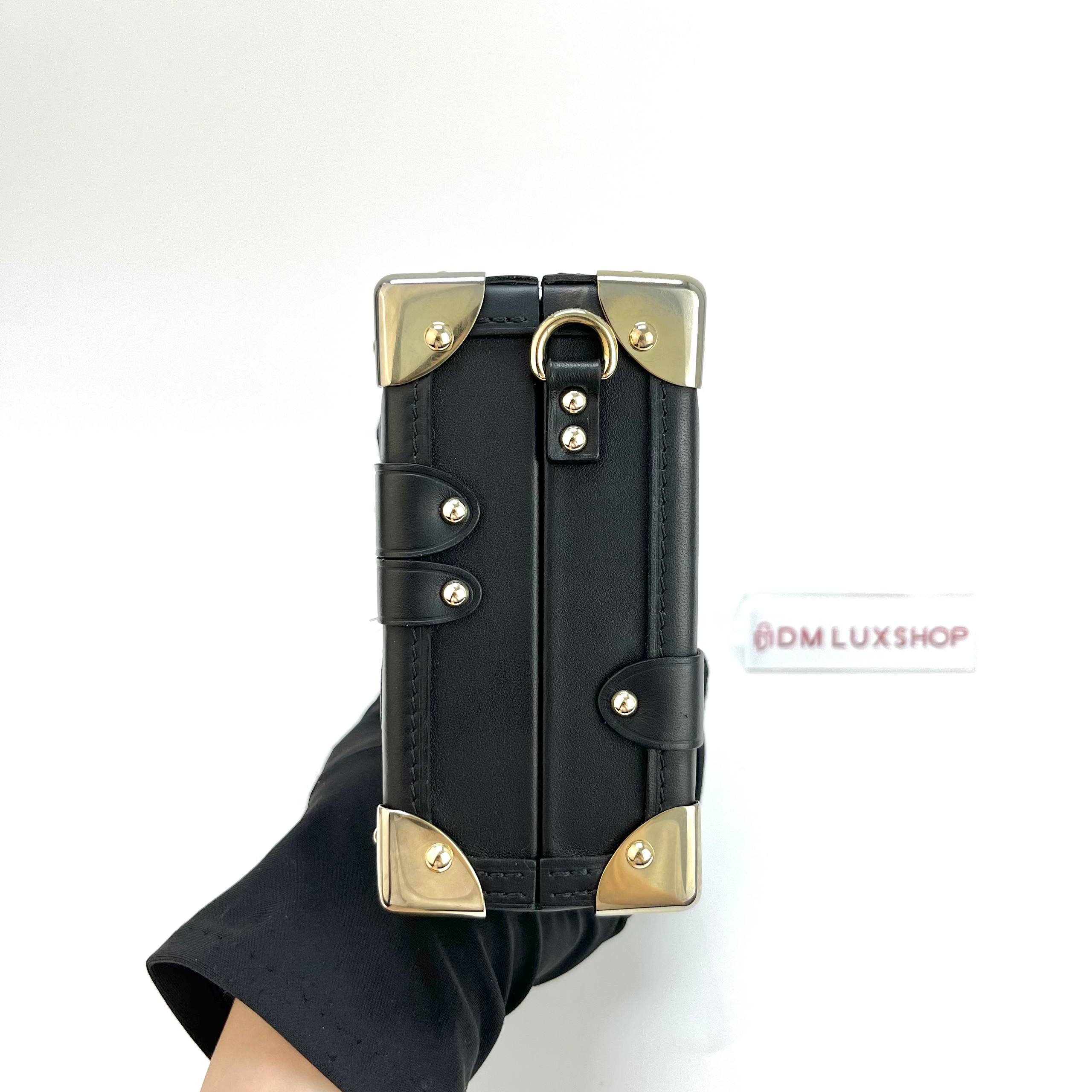 LV Black Sequins Petit Malle GHW