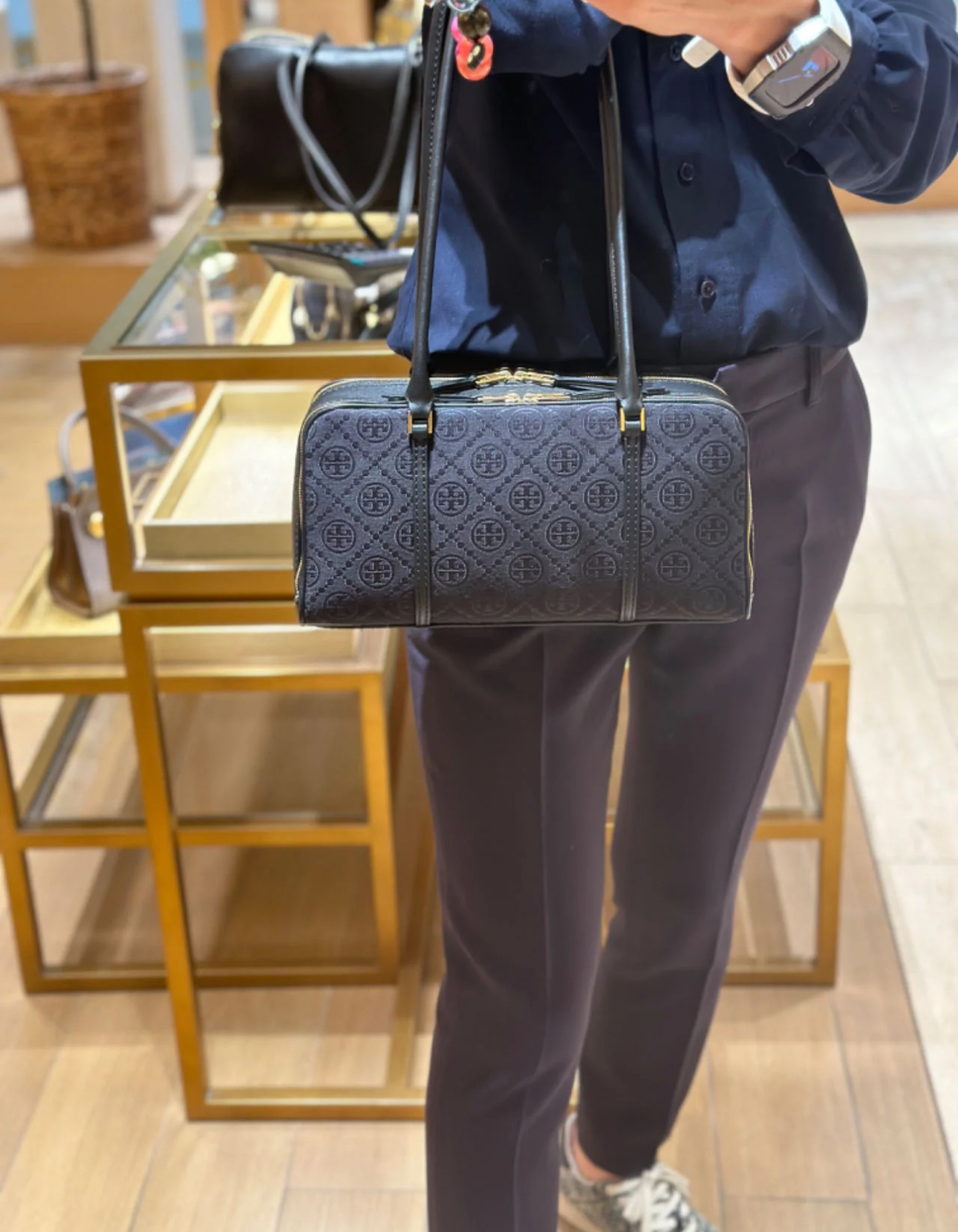 香港現貨-Tory Burch T Monogram Marshmallow Handbag