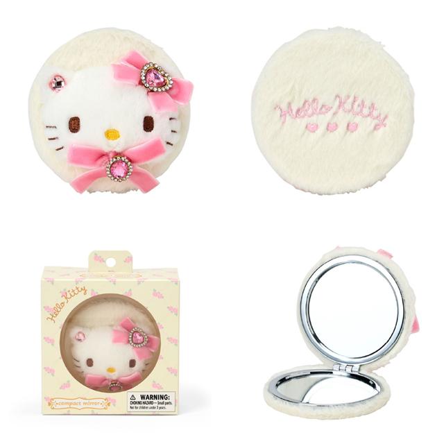 預訂 | 日本版 Sanrio 寶石x蝴蝶結刺繡隨身鏡