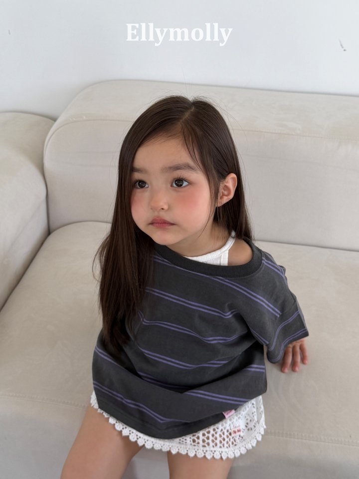 Ellymolly | stripe T( Navy size 19 Adult size)