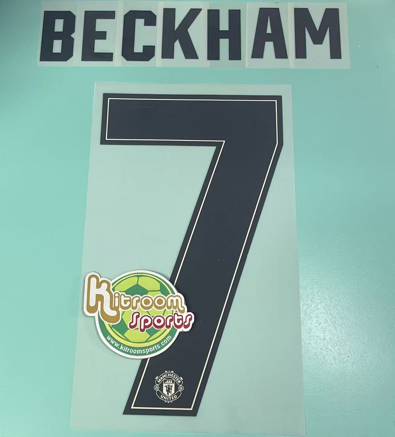 2019-20 Manchester United Away UCL Nameset #7 BECKHAM