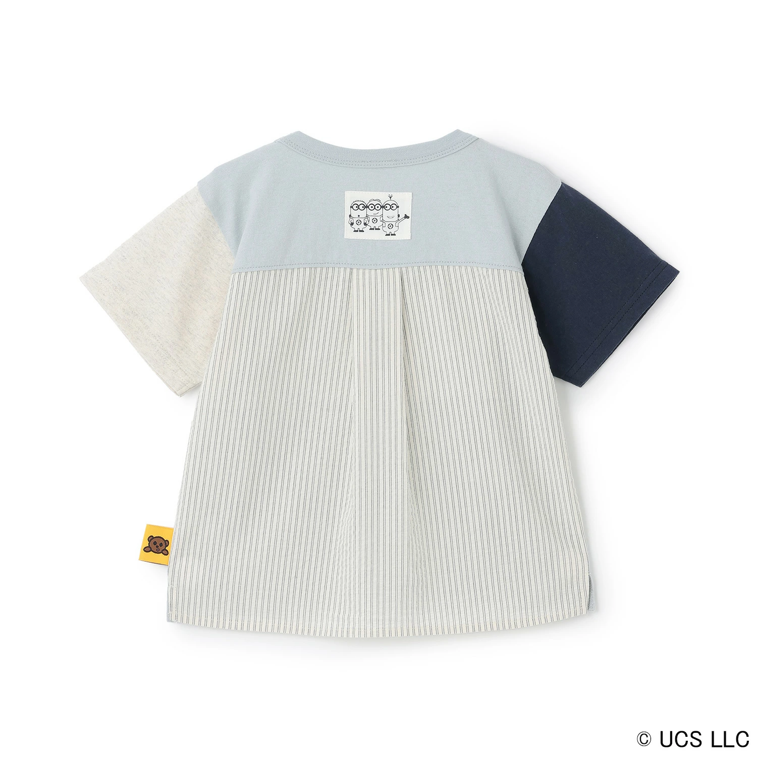 🆕【⭐訂購⭐】🌀🇯🇵 日本直送🌀#Minions 刺繡 布料拼接 短袖Tee [3款選] 🌀 [ELFA-0128]