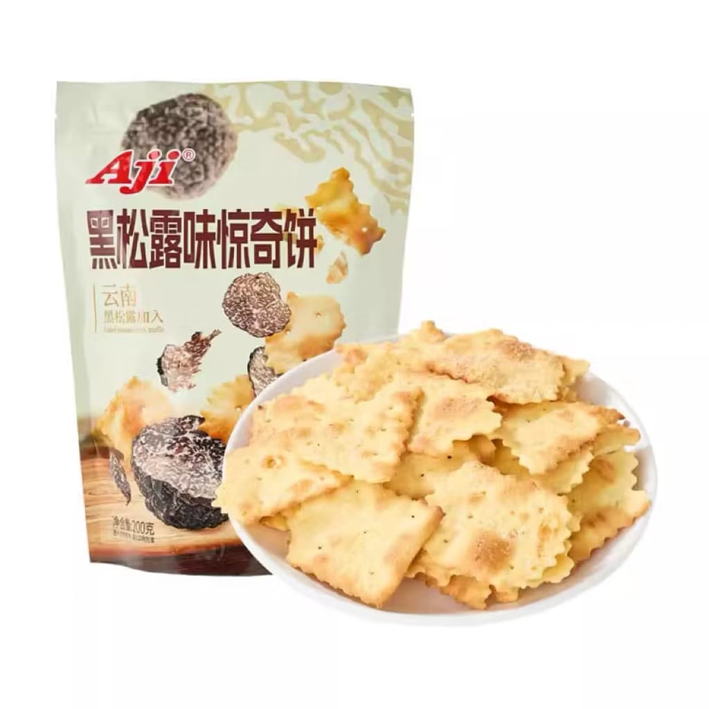 恒发 ‖ AJI 黑松露味惊奇饼200g/鱼子酱味惊奇脆片饼干200g Aji black truffle flavour fabulous cracker /Aji Caviar flavour fabulous cracker