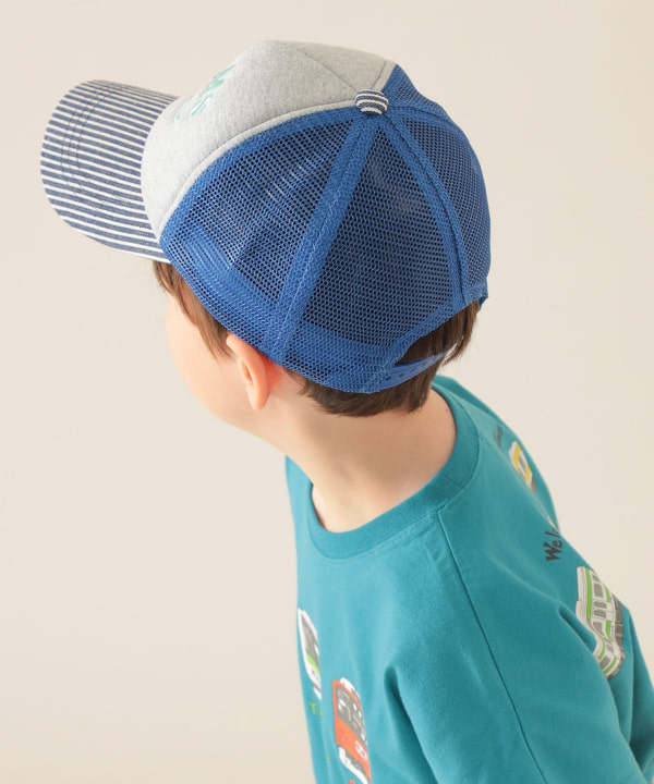 🇯🇵預訂 日本直送🇯🇵Beams Mini四色標誌刺繡微笑拼色網眼帽