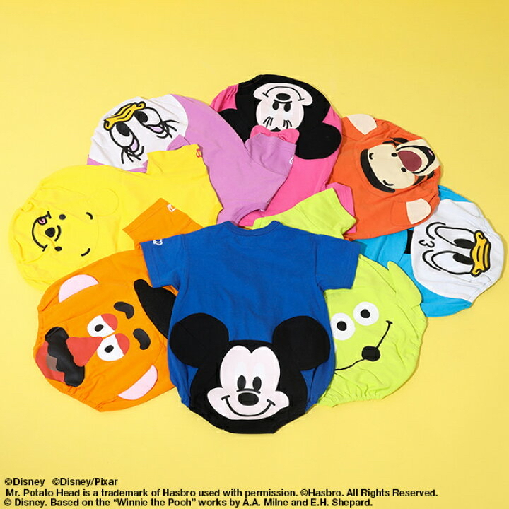 🇯🇵預訂 日本直送🇯🇵Babydoll x Disney十一色臀部人物圖案短袖包屁衣