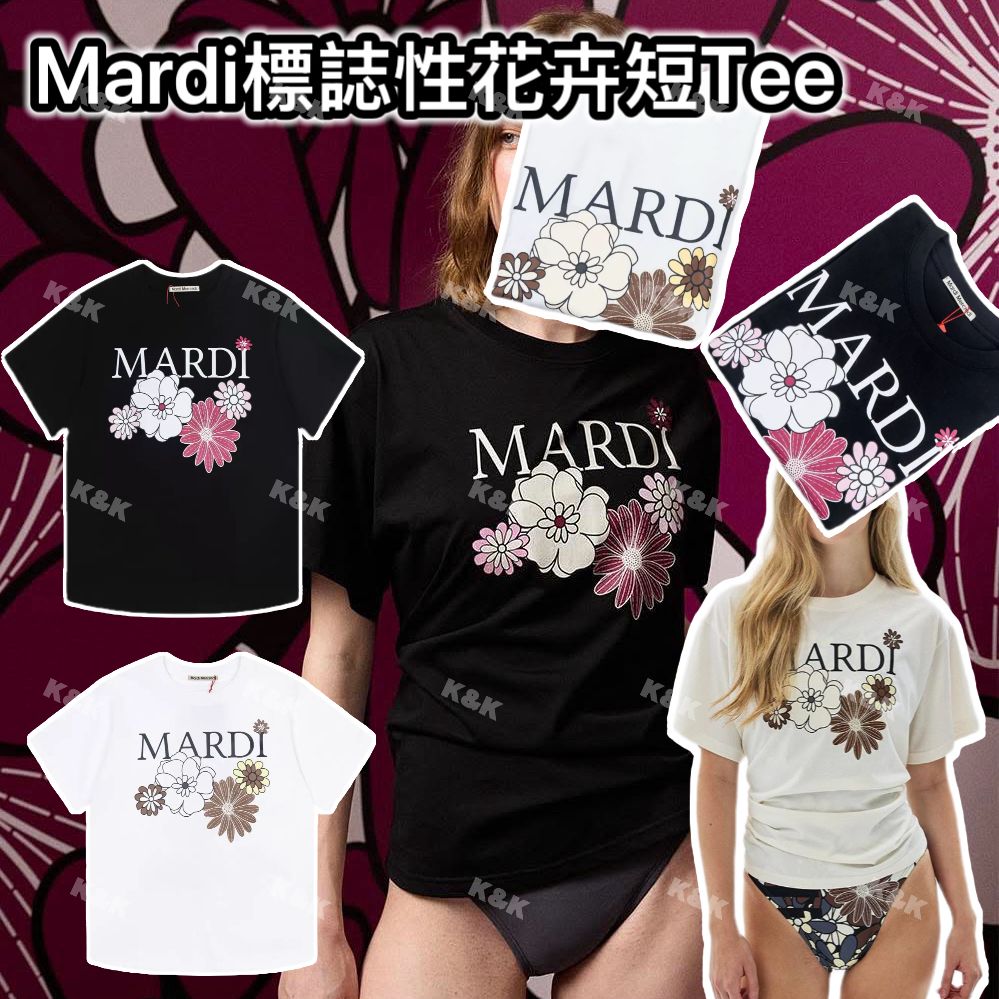 $138件。MArdi標誌性花卉短Tee