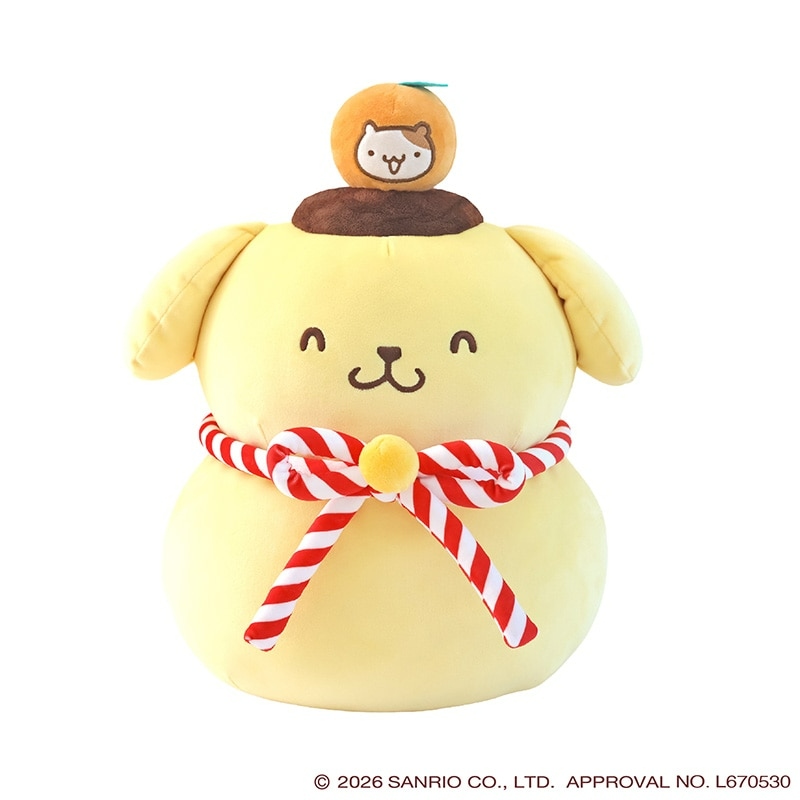 🌸 【預訂】Pompompurin 鏡餅公仔 - Pompompurin 30th x 郵便局