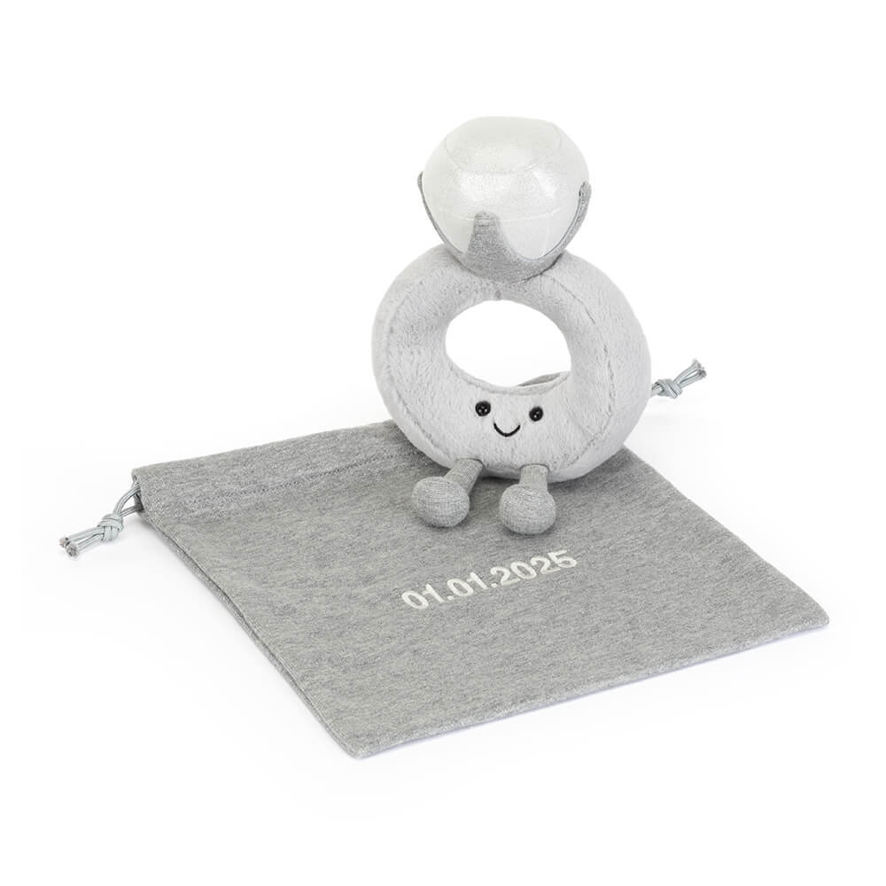 Jellycat Amuseables Diamond Ring with Personalized Bag 可愛鑽石戒指💍連訂製袋