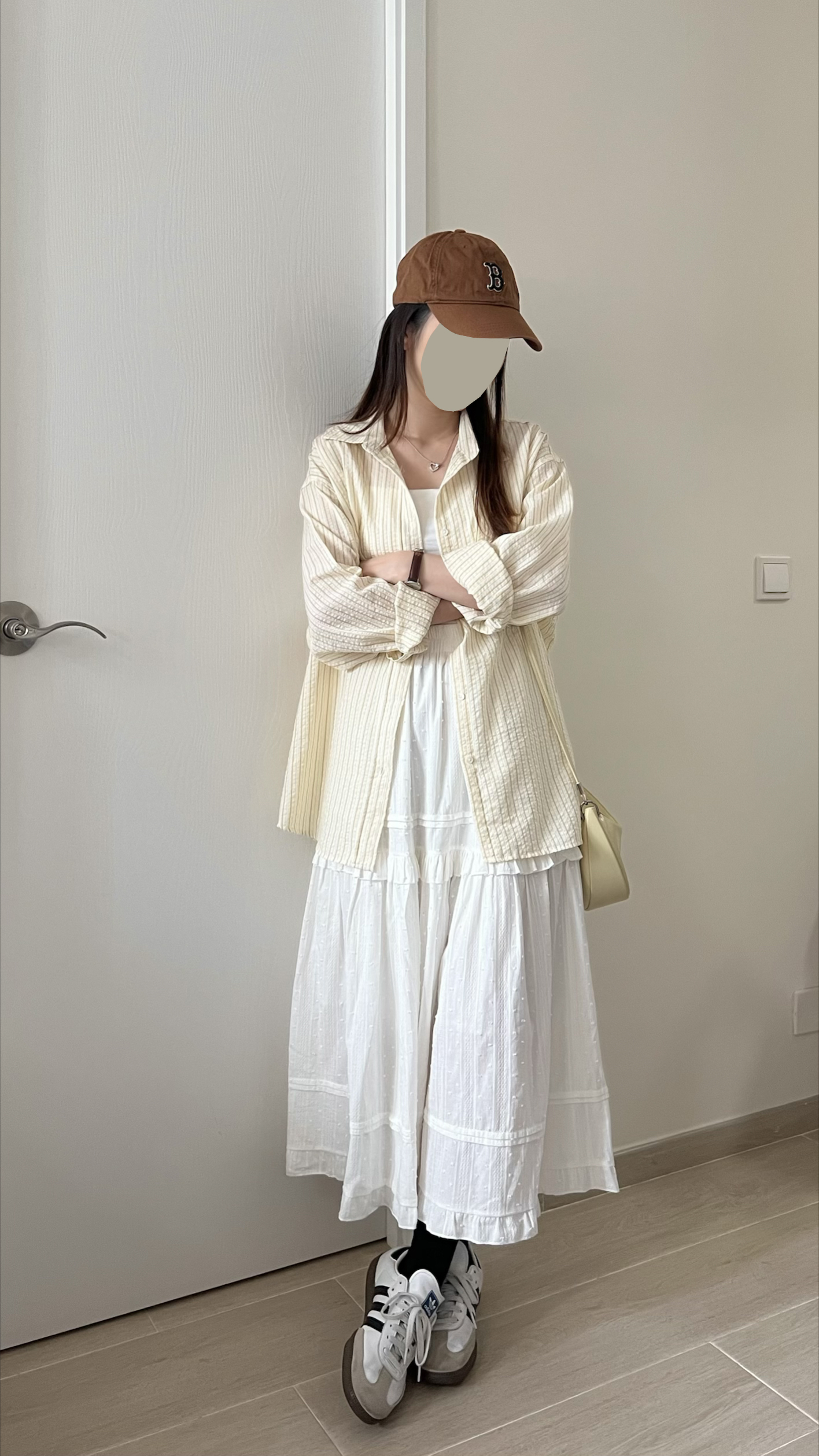 檸檬皺皺條紋恤衫 免熨