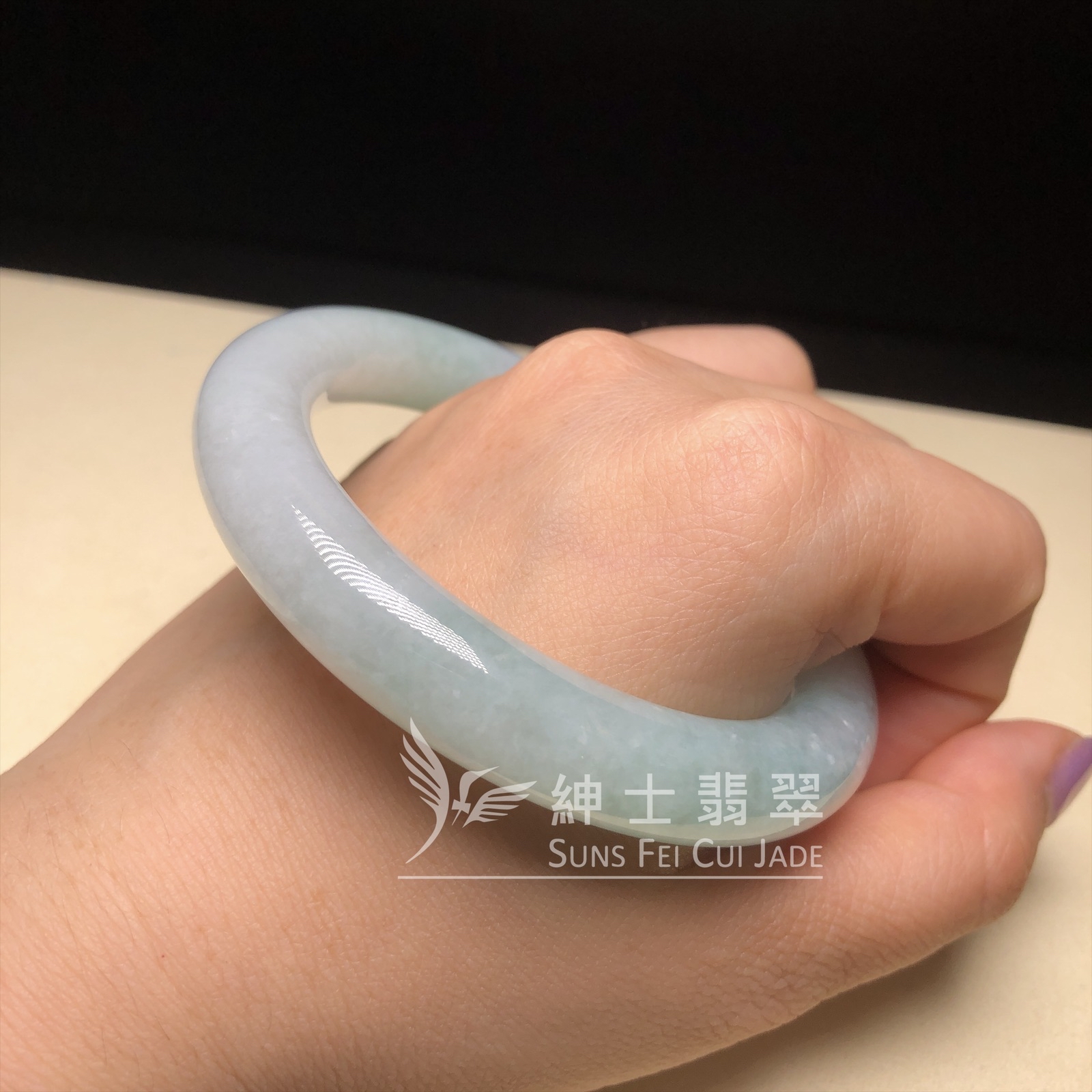 湖水綠圓鐲58.8mm  C06271