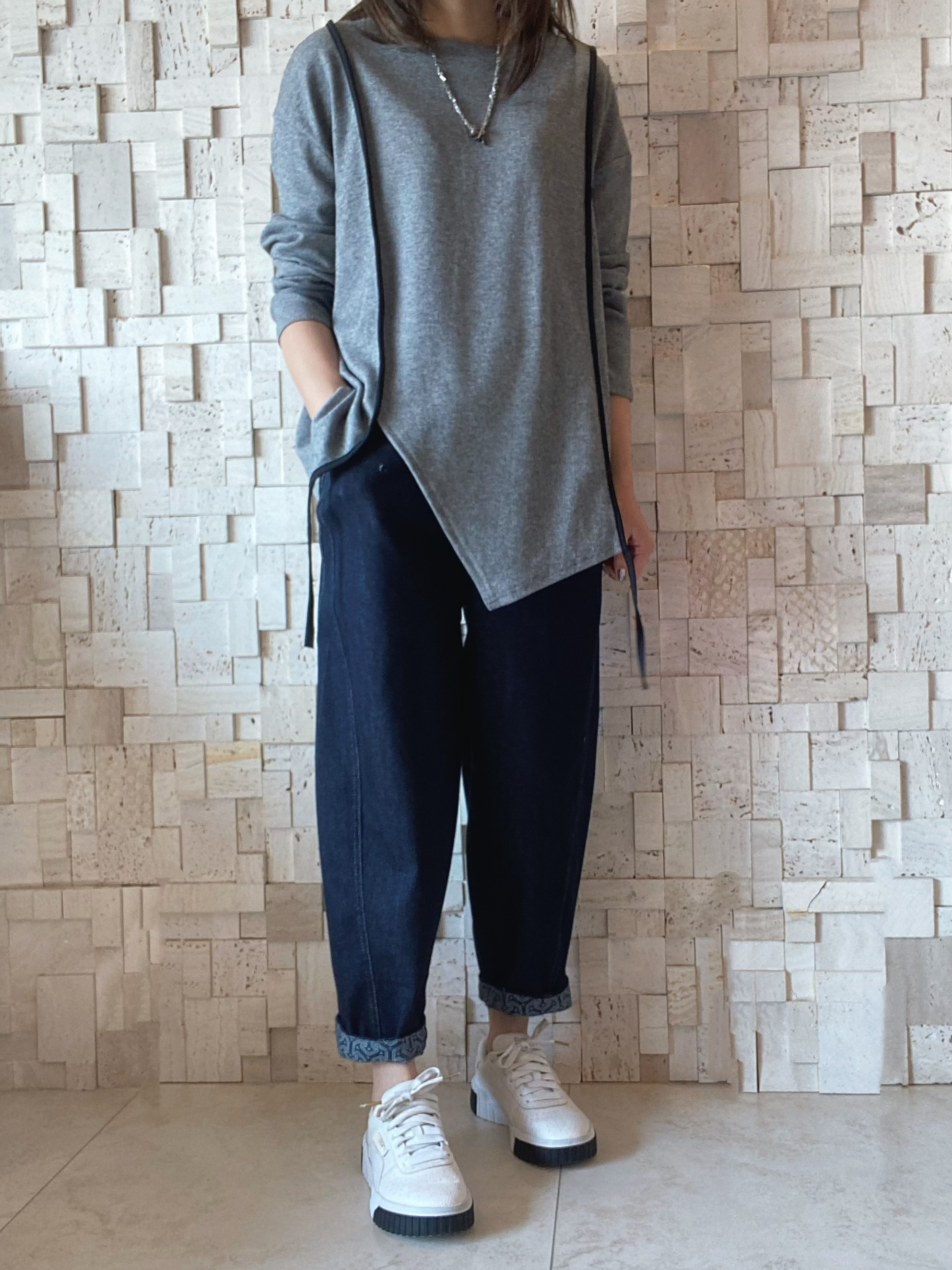 #2062 不規則衫腳Top