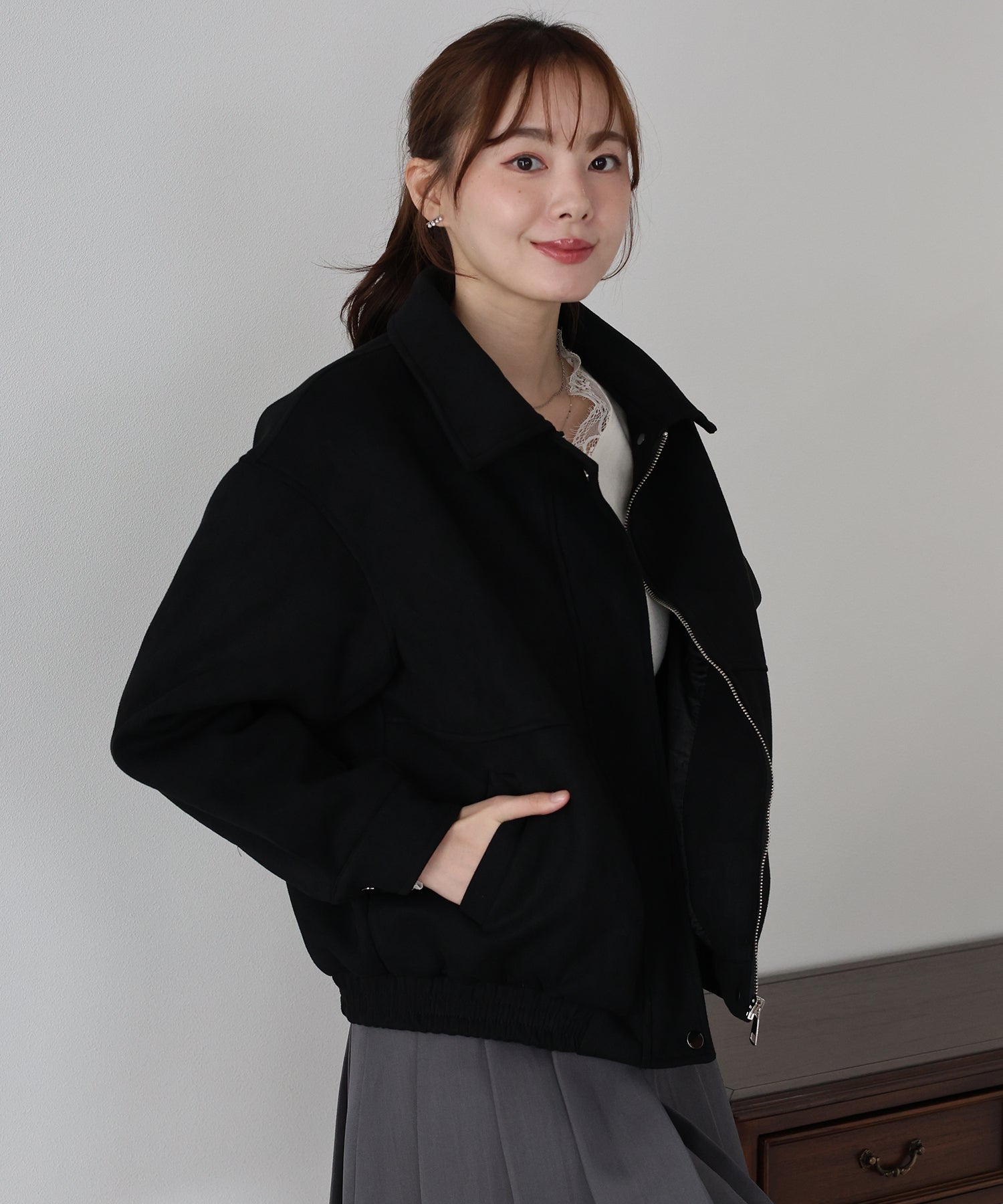 限量現貨<JP> 今季必備！復古麂皮質感外套* 2色入