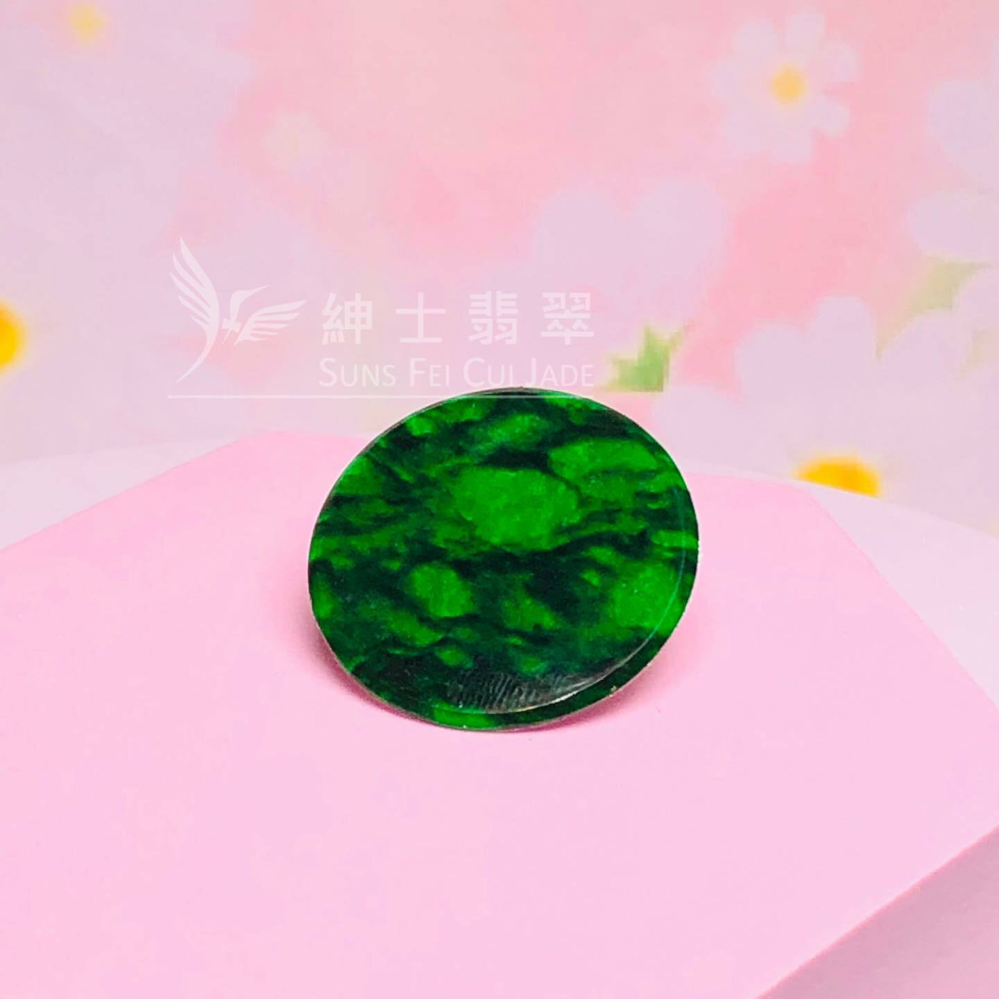 豹紋花青圓牌 - 7