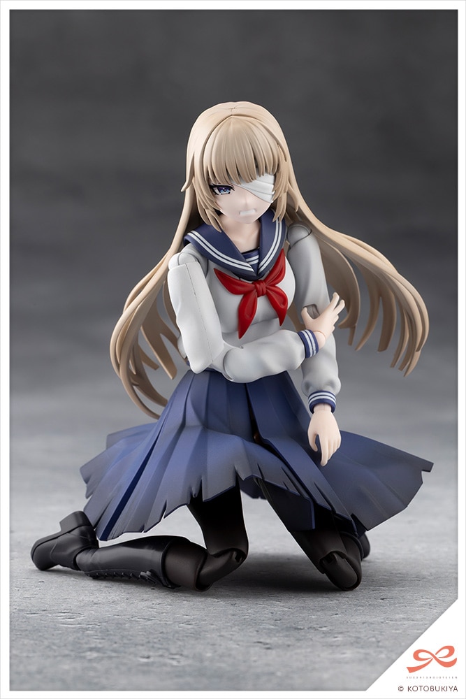 (預訂訂金 $100) (總價 $337) (壽屋店舖限定版) 壽屋 Kotobukiya 創彩少女庭園 藥師寺久遠 篝火真里亞 [戰損Ver.] 夢幻風格 校園少女擬態 模型 (行版) Kuon Yakushiji (KO08823) 