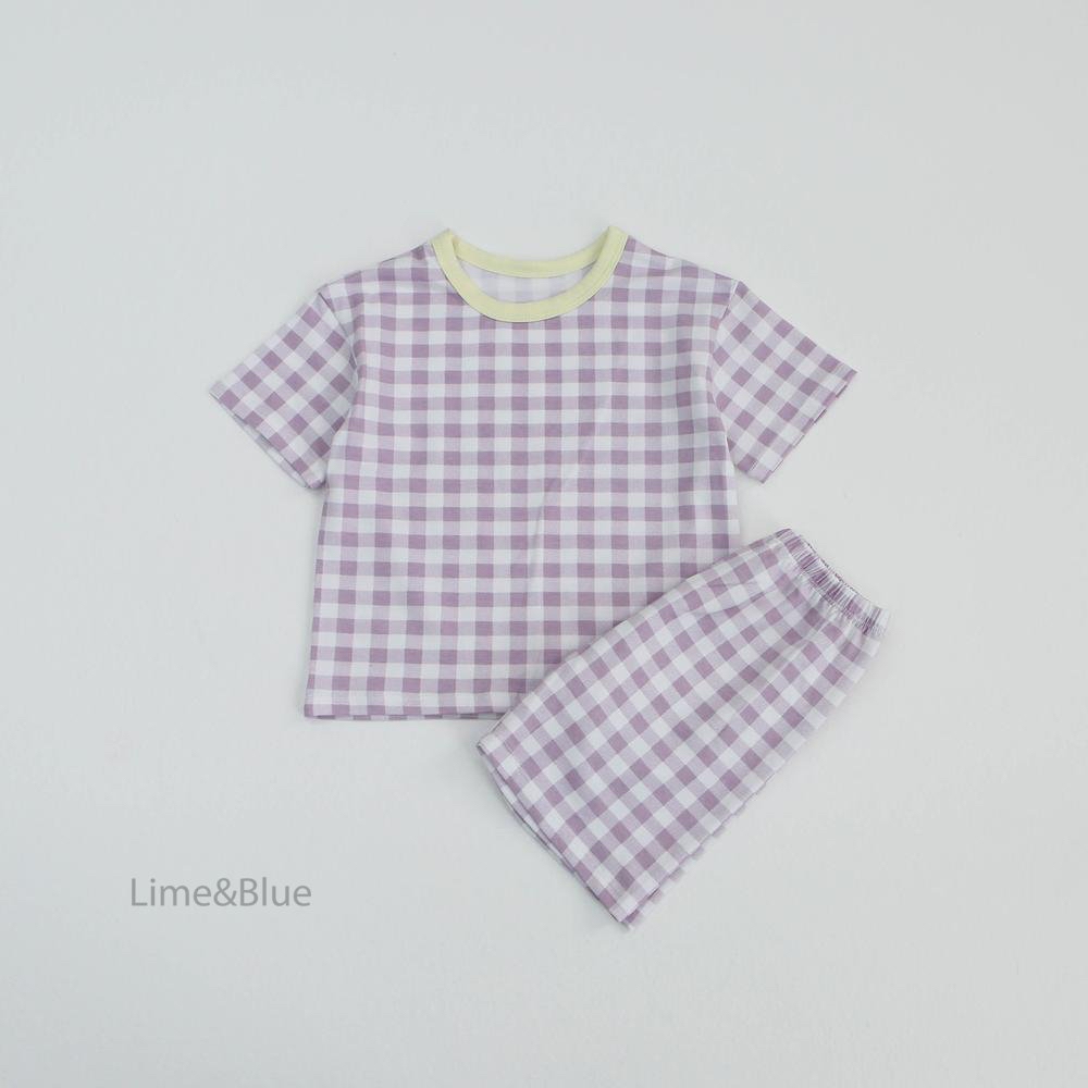 Summer Cracker Check Short-Sleeve Set