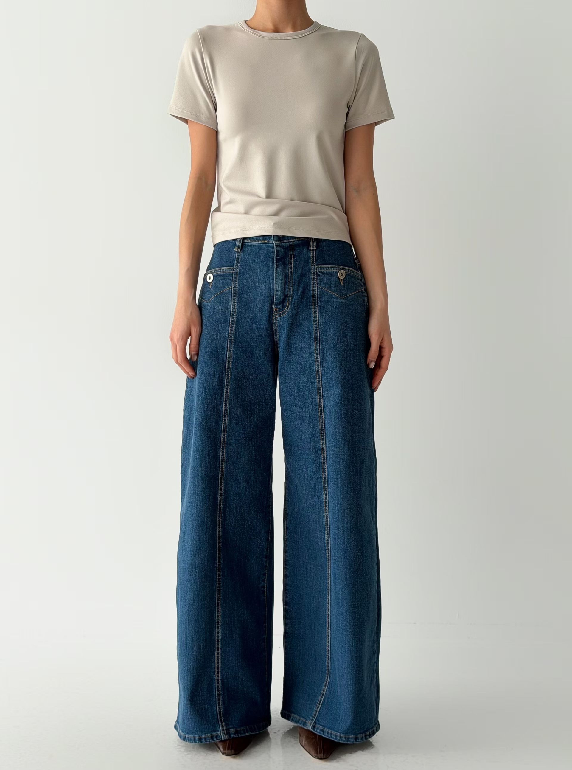 PT17 明骨線直筒牛仔